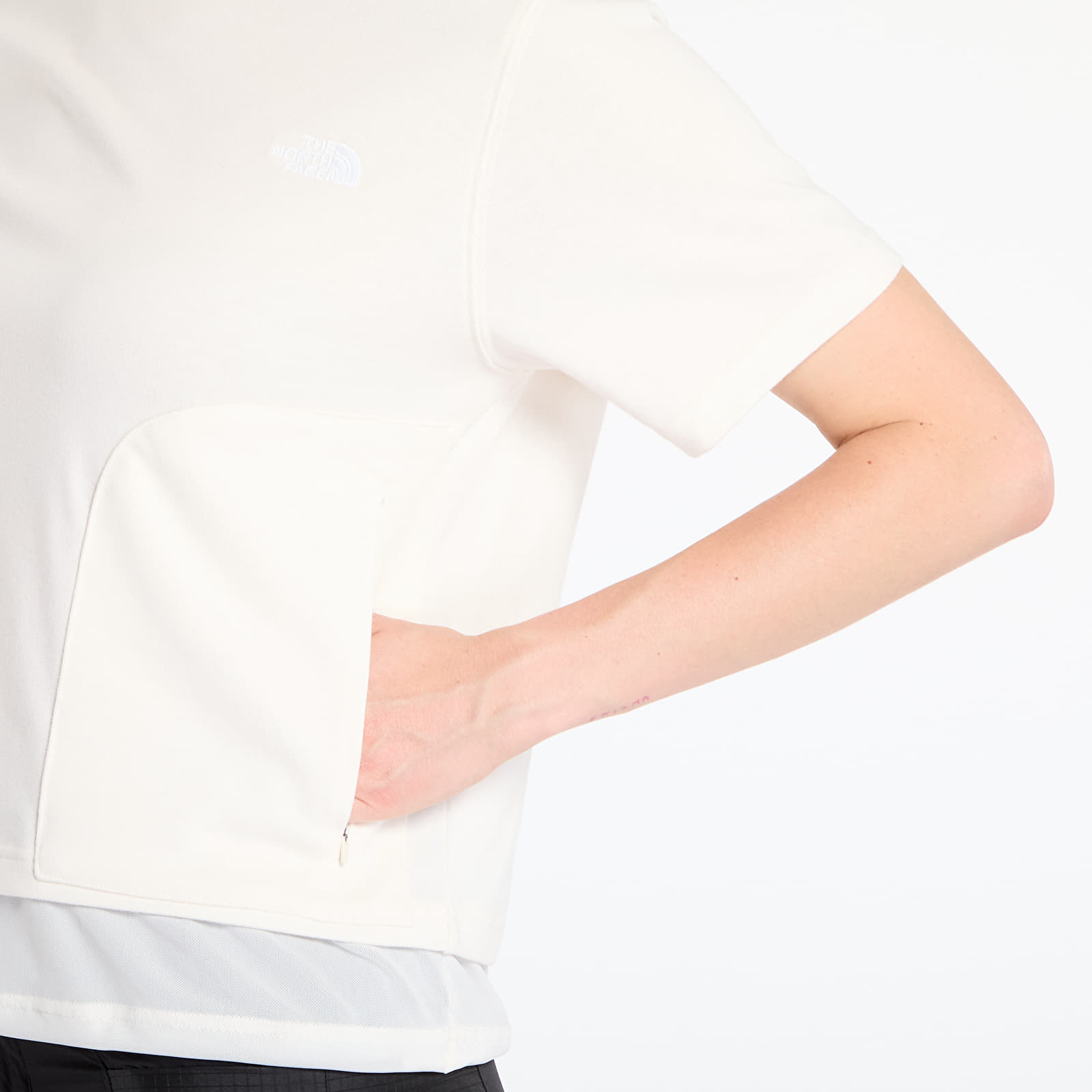 Women's T-shirts The North Face Fabric Mix Ss Tee - Ap White Dune