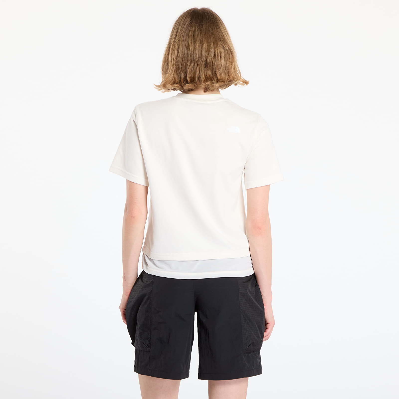 Women's T-shirts The North Face Fabric Mix Ss Tee - Ap White Dune