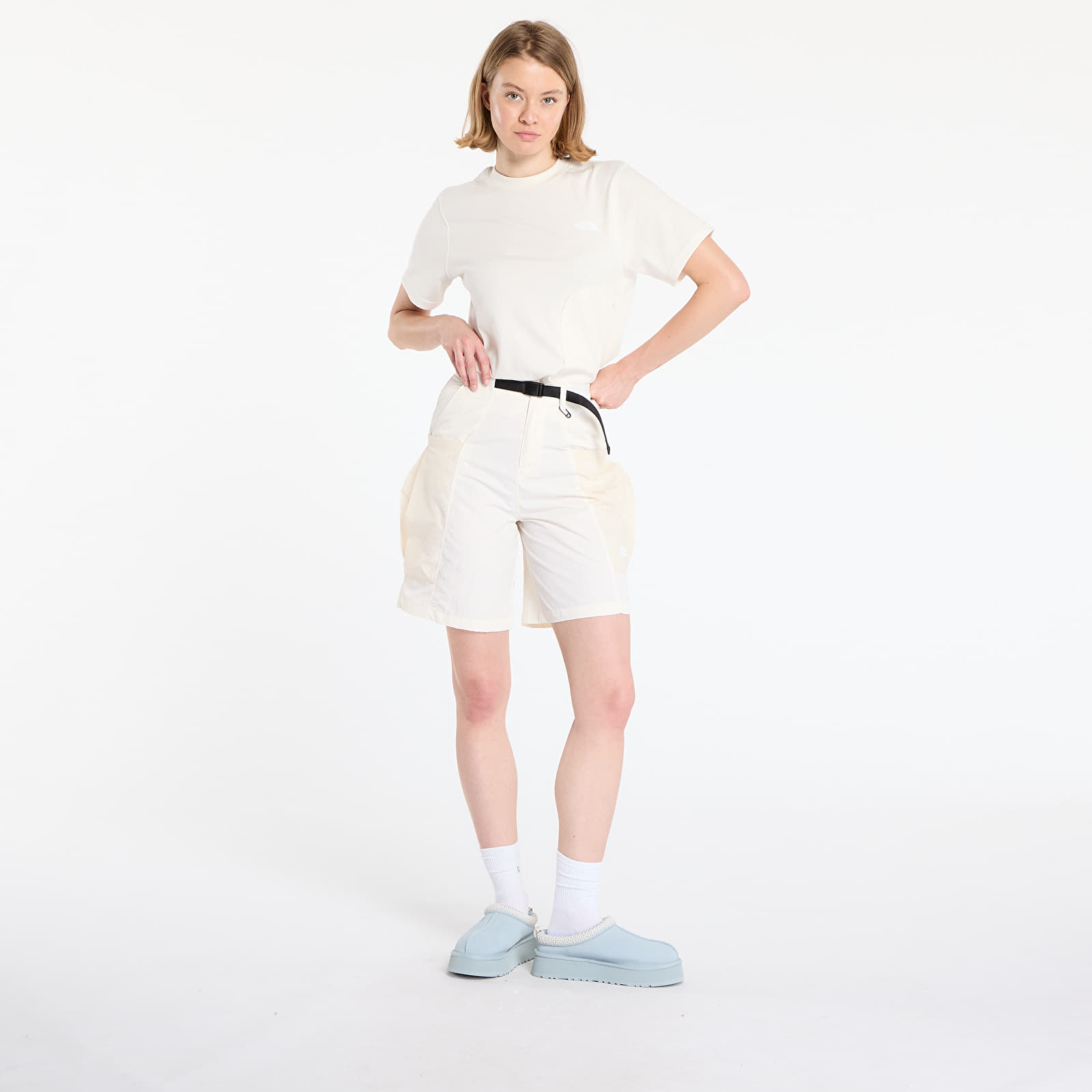 Shorts for kvinner The North Face Fabric Mix Pants - Ap White Dune