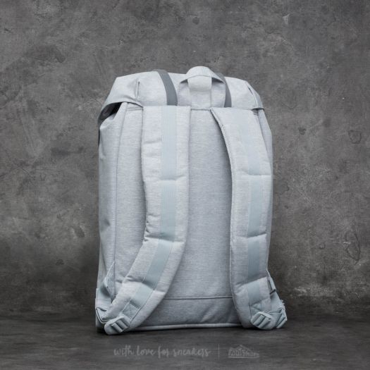 grey herschel retreat backpack Herschel Supply Co. Retreat Backpack Light Grey Crosshatch/ White/  Blueprint Stripe
