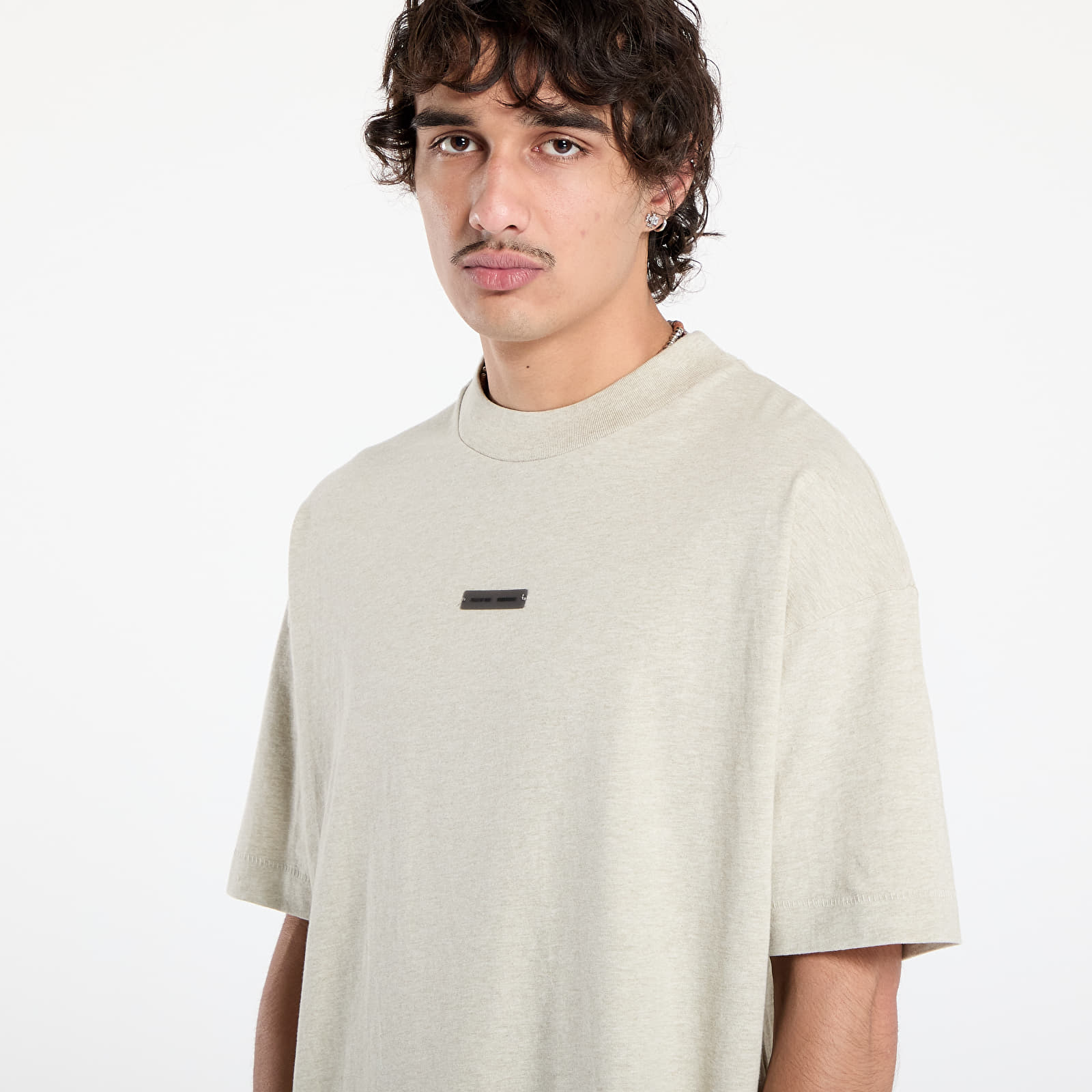 Trička Fear of God Essentials Classic Short Sleeve Tee Heather Stone
