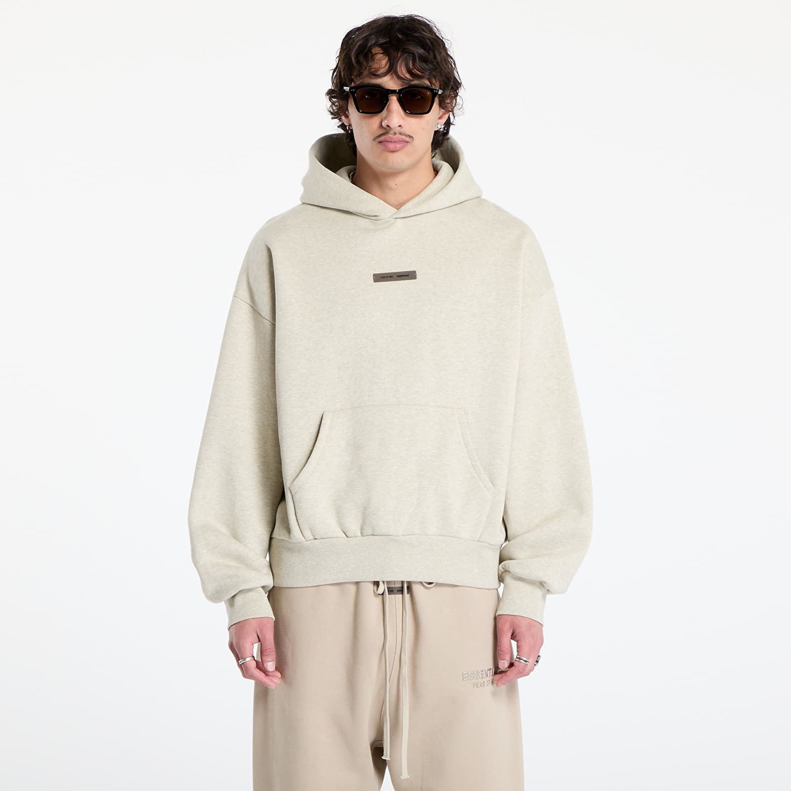 Hanorac Fear of God Essentials Classic Hoodie Heather Stone XL