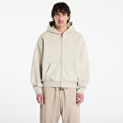 Fear of God Essentials Classic Full Zip Hoodie Heather Stone