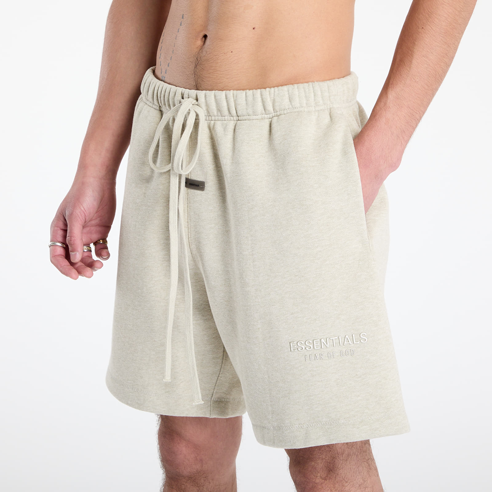 Šortky Fear of God Essentials Classic Sweatshort Heather Stone