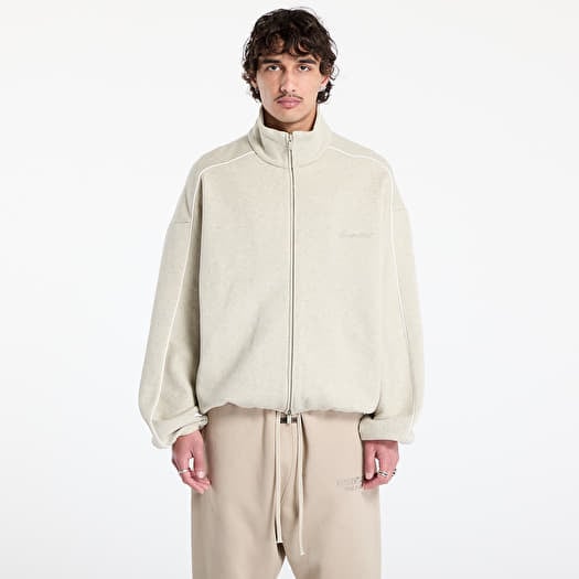 Fear of God Essentials Modern Track Jacket Heather Stone/ Cloud White