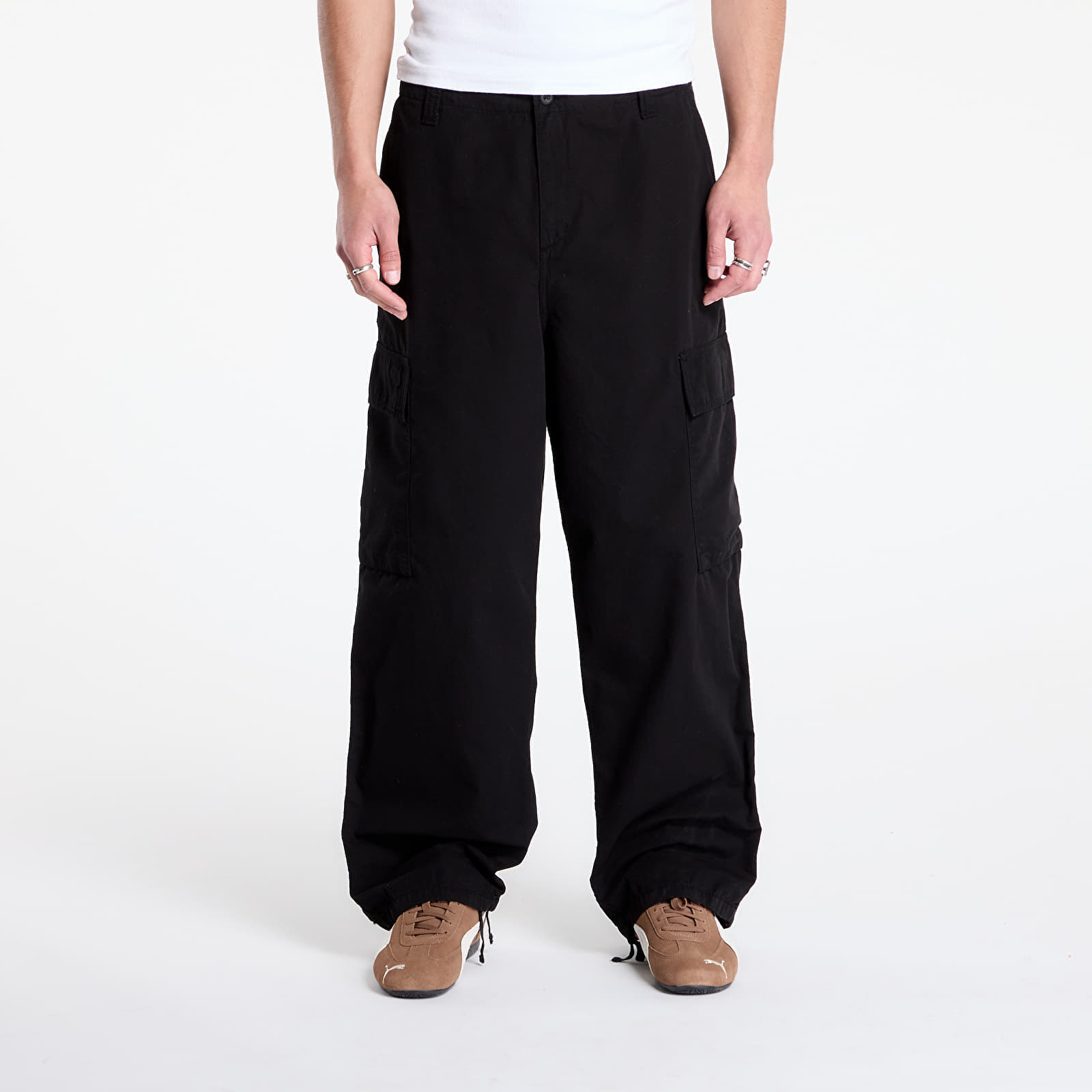 Pantaloni Carhartt WIP Kade Cargo Pant Black Garment Dyed 30