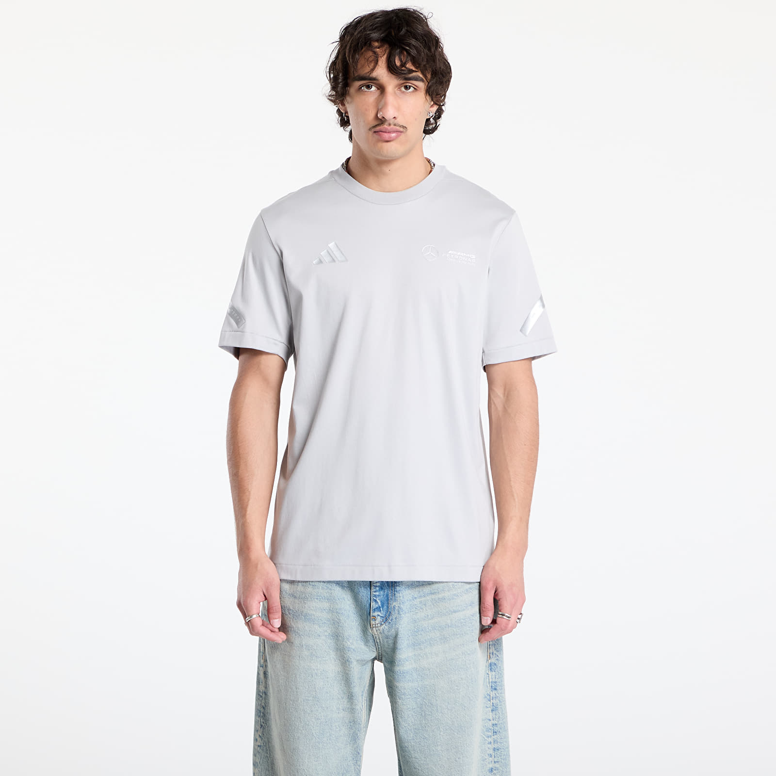 Trička adidas x Mercedes AMG Silver Tee Grey Two