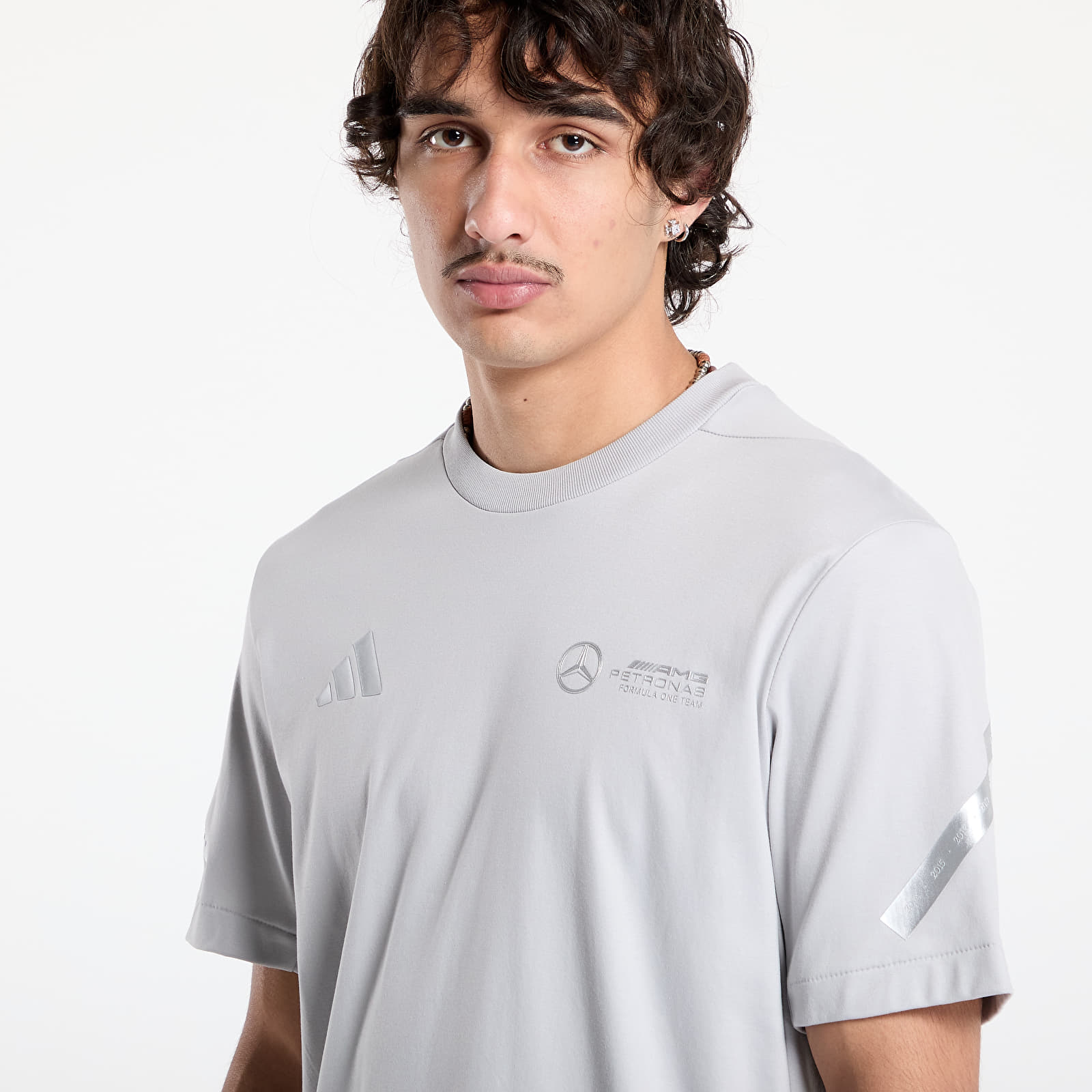 Trička adidas x Mercedes AMG Silver Tee Grey Two