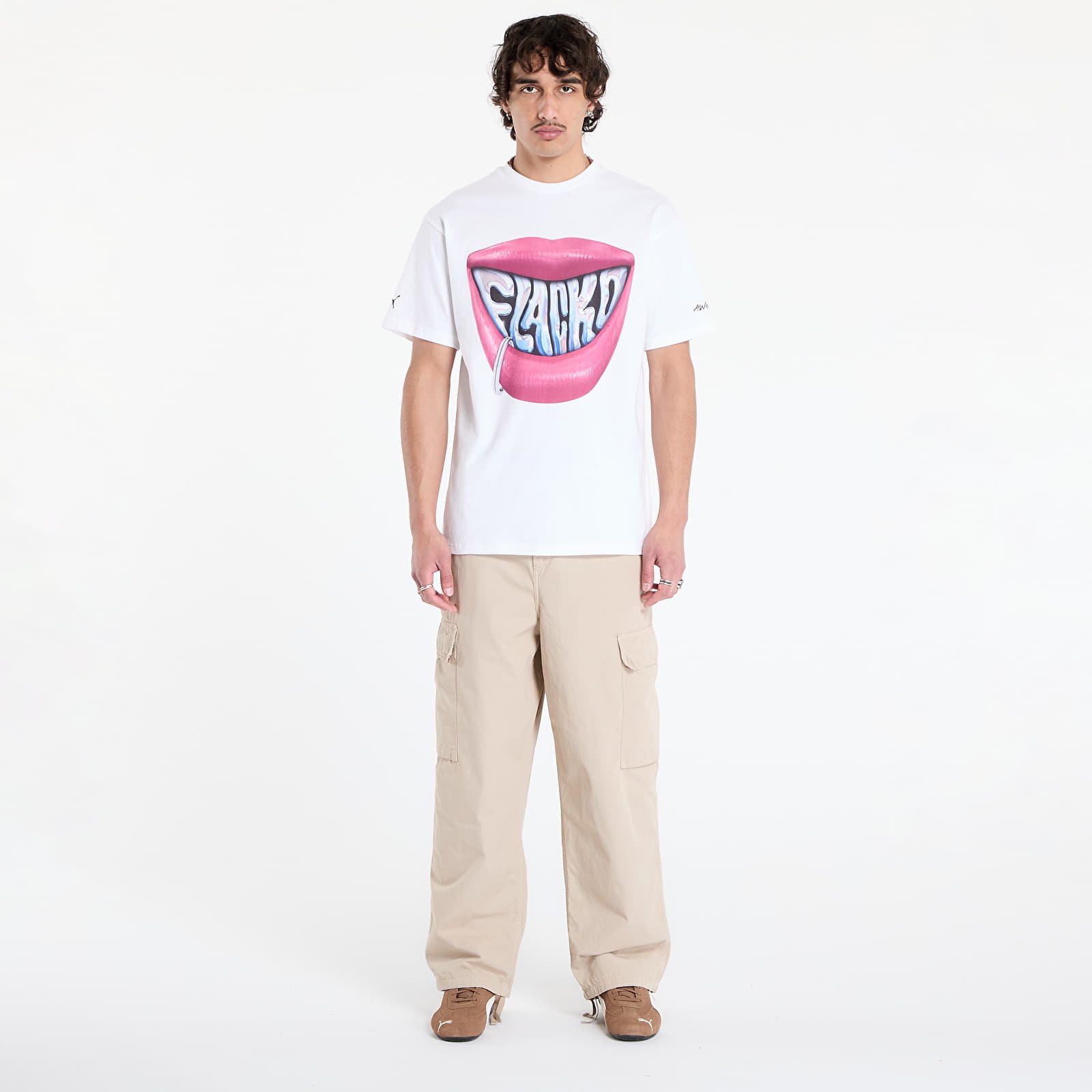 Trička PUMA x A$AP ROCKY FLACKO Smile Tee PUMA White