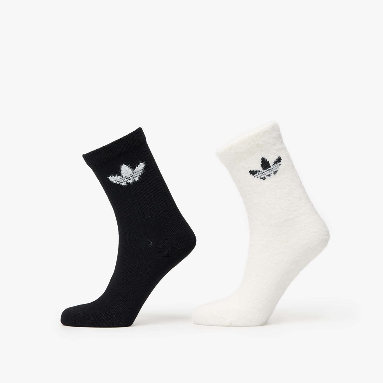 Ponožky adidas Fluffy Crew Sock 2-Pack Off White/ Black