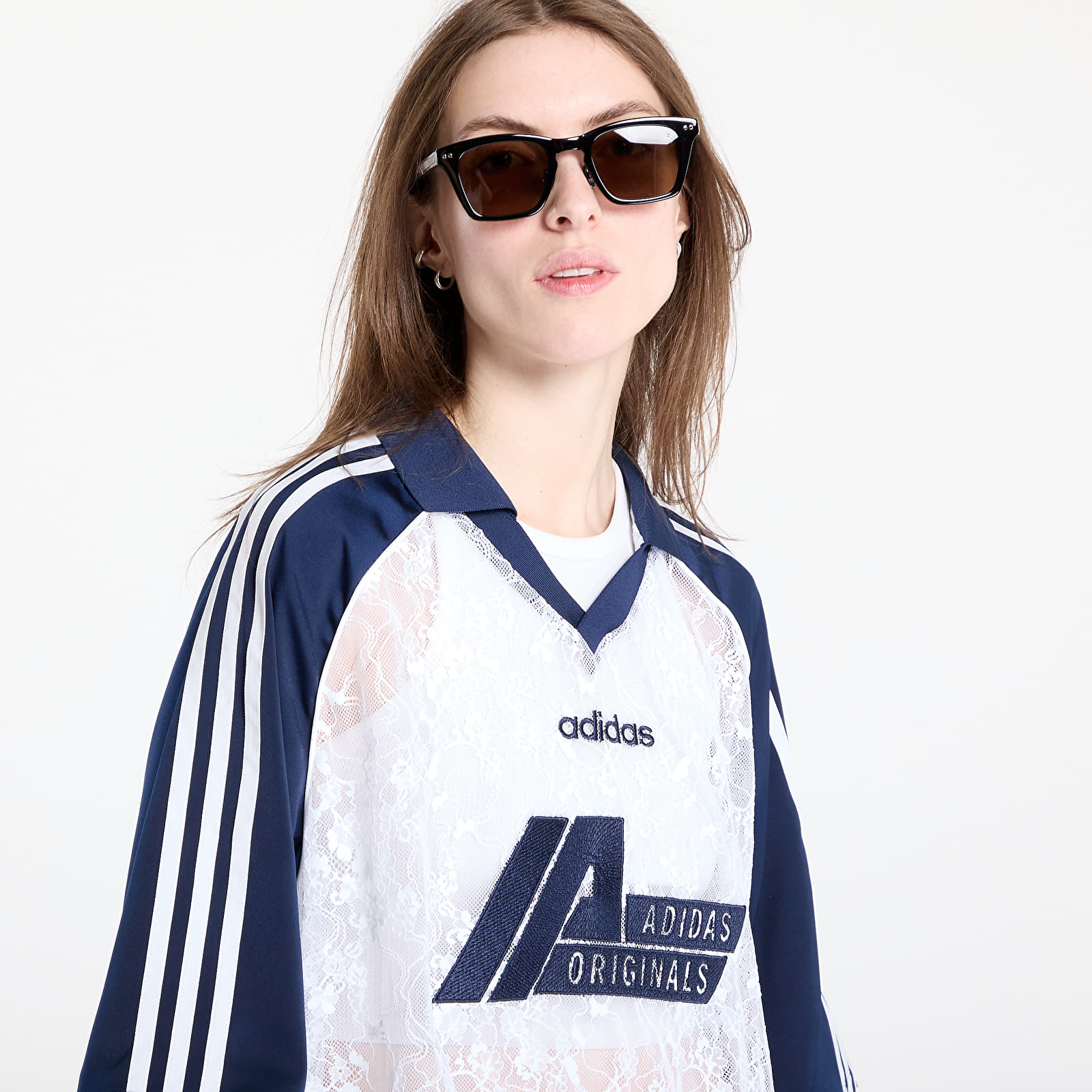 Trička adidas Originals Lace Jersey White