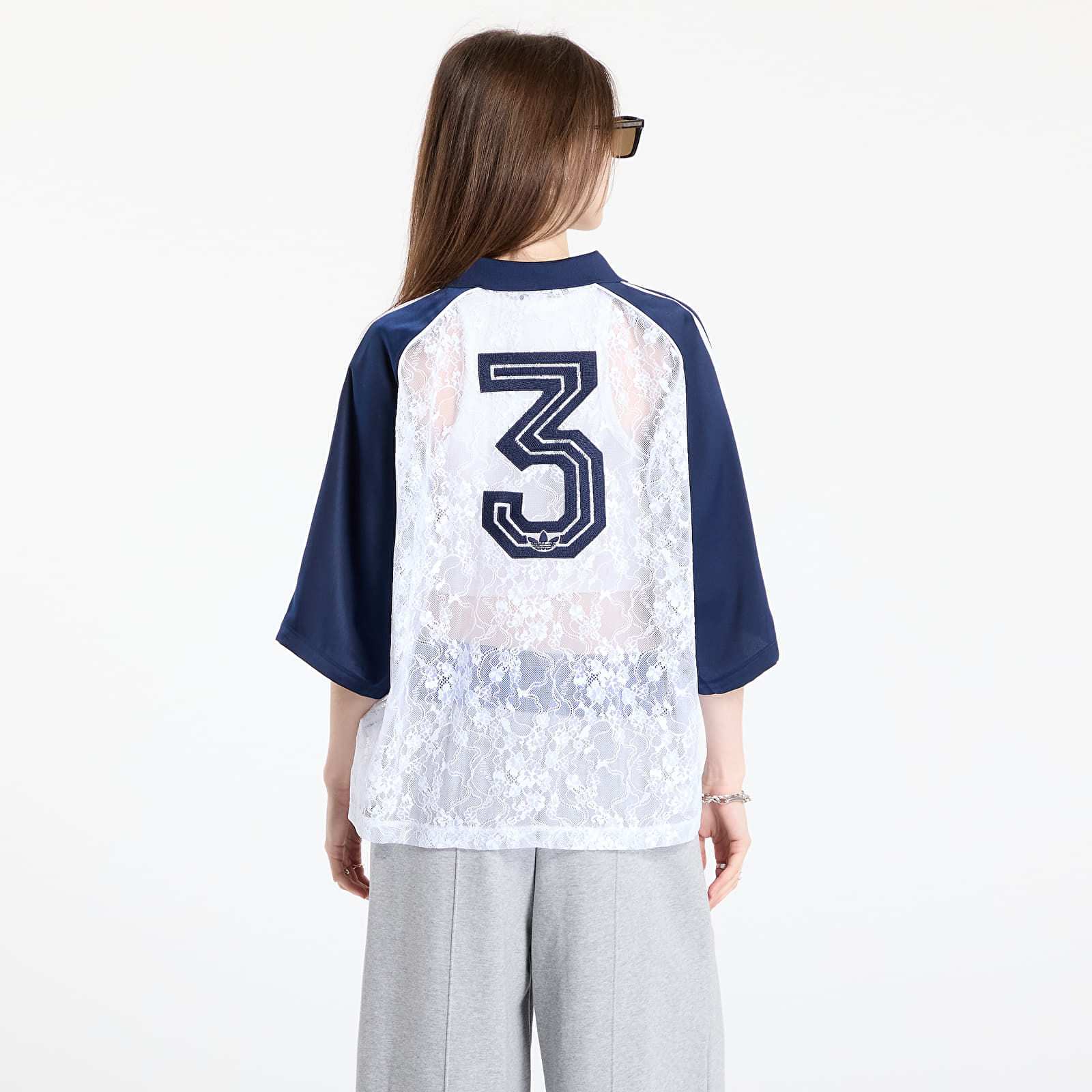 Trička adidas Originals Lace Jersey White