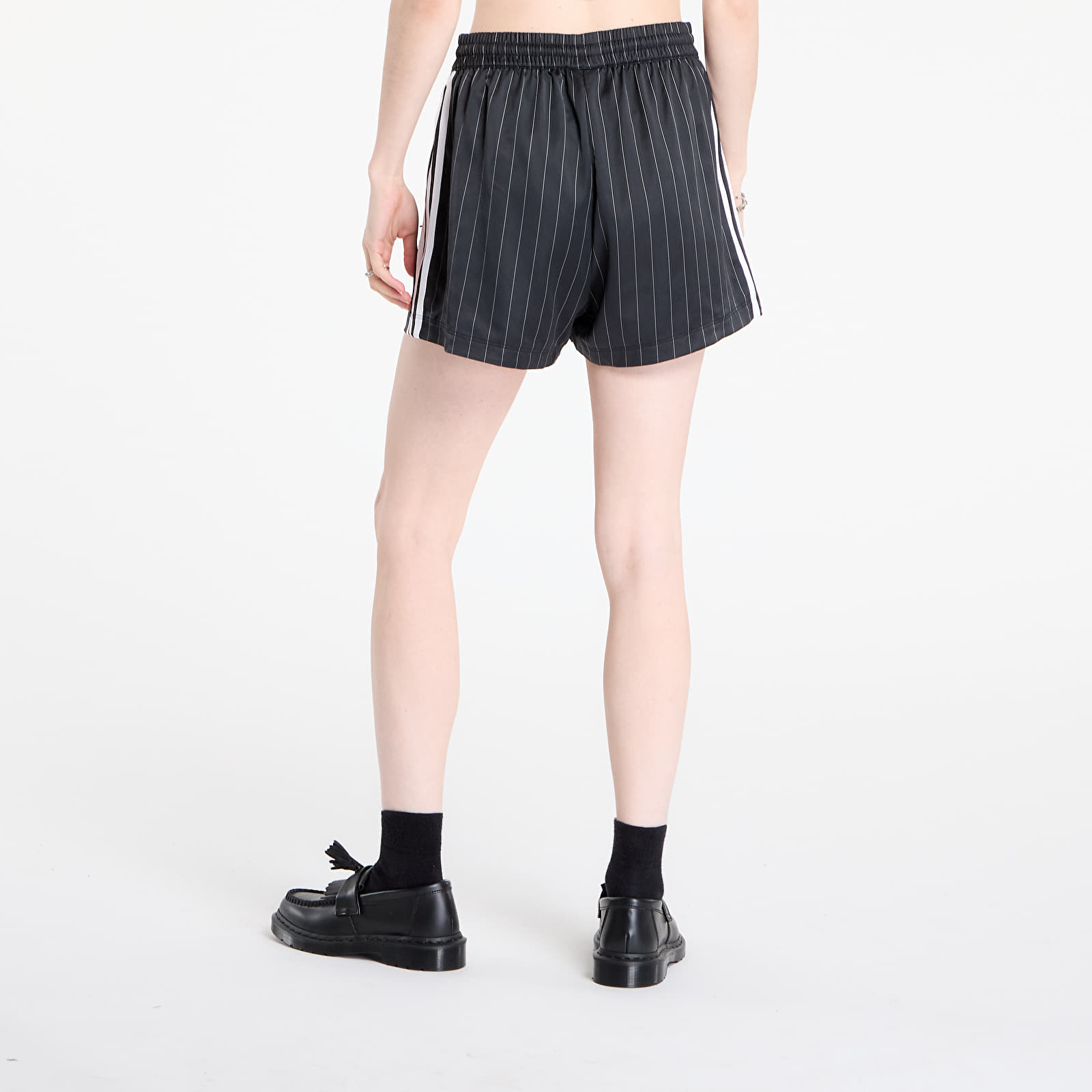 Shortsid adidas Originals Pin-stripe Satin Shorts Black