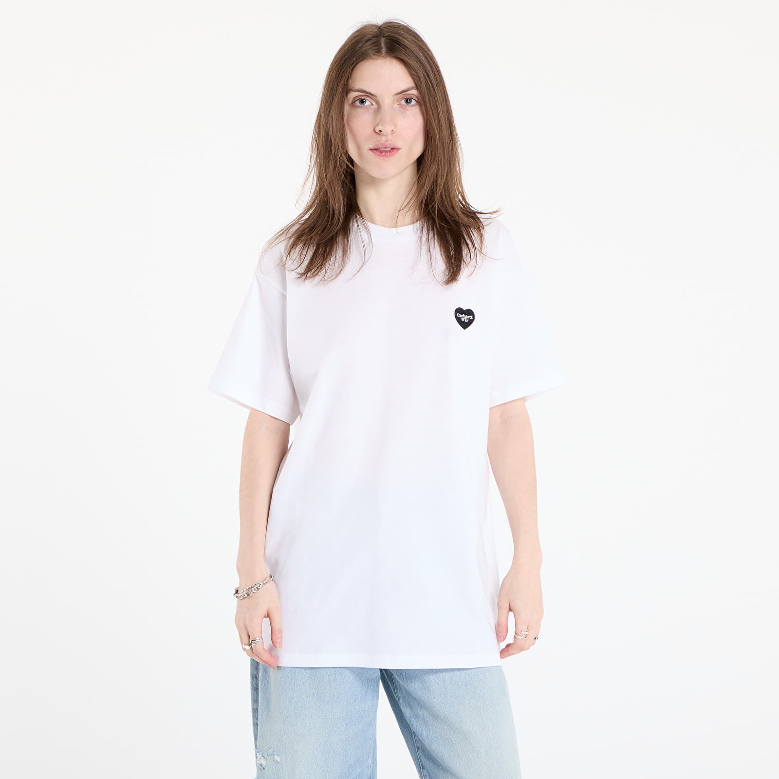 T-särgid Carhartt WIP S/S Heart II Hartt T-Shirt UNISEX White