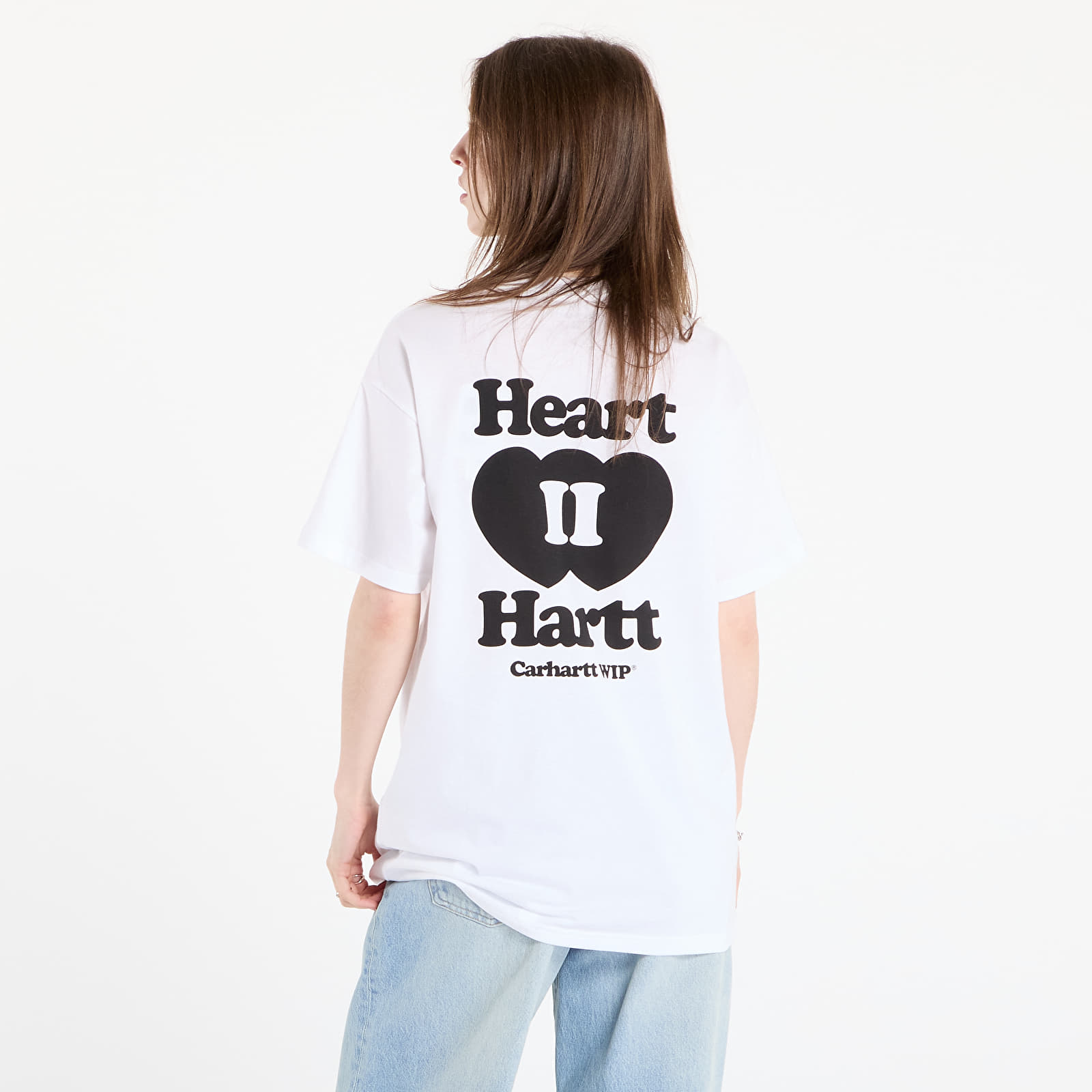 T-särgid Carhartt WIP S/S Heart II Hartt T-Shirt UNISEX White