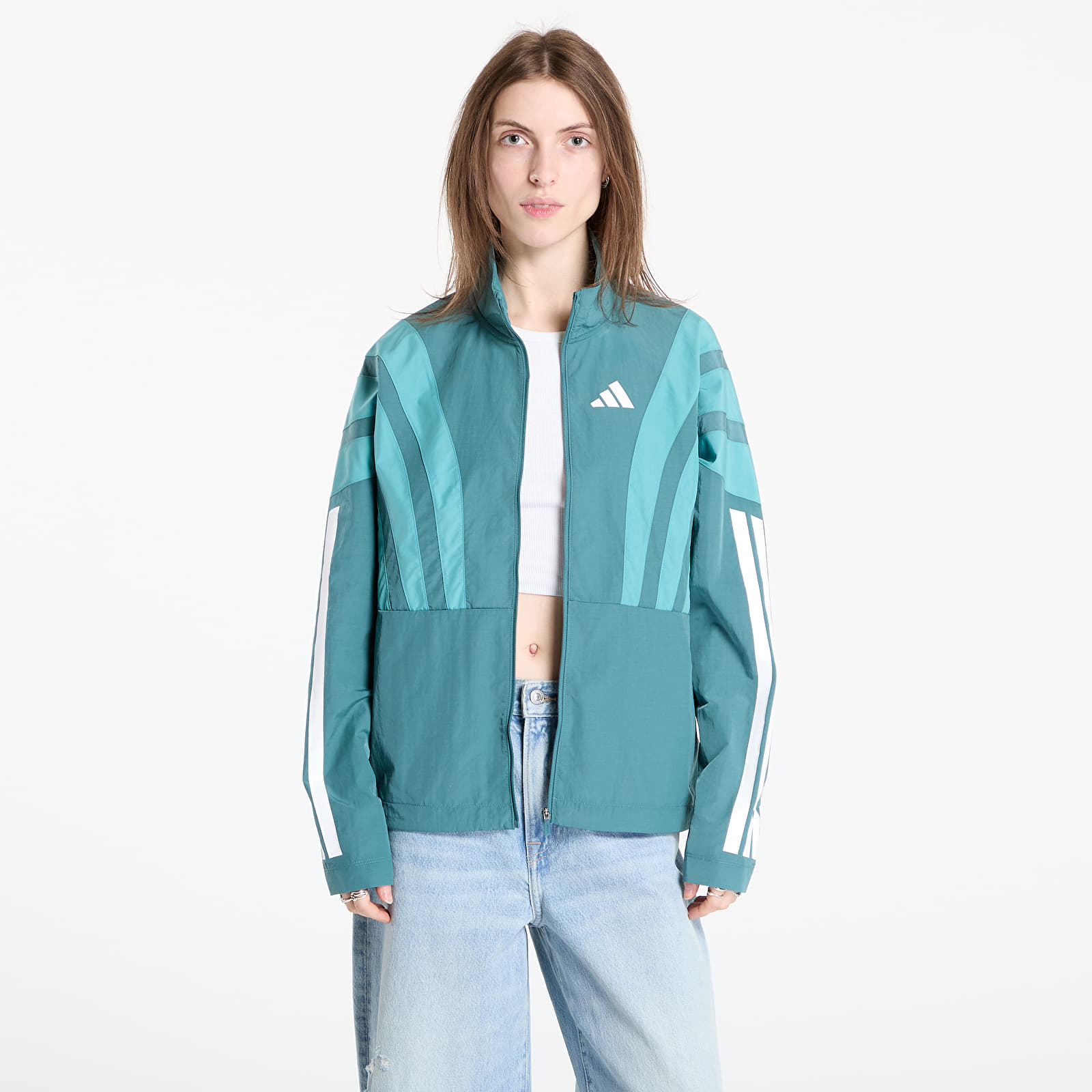 Bundy adidas Adizero Archive Running Jacket Preloved Teal/ White