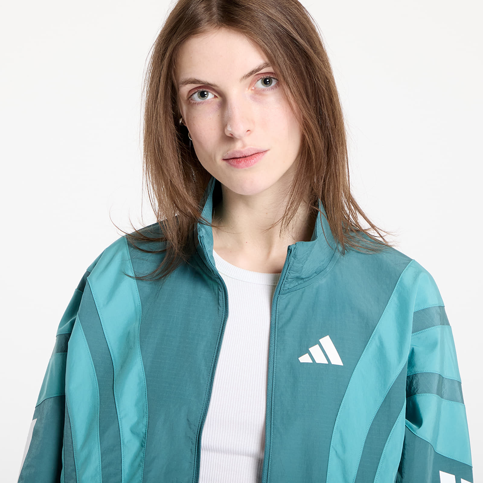 Bundy adidas Adizero Archive Running Jacket Preloved Teal/ White