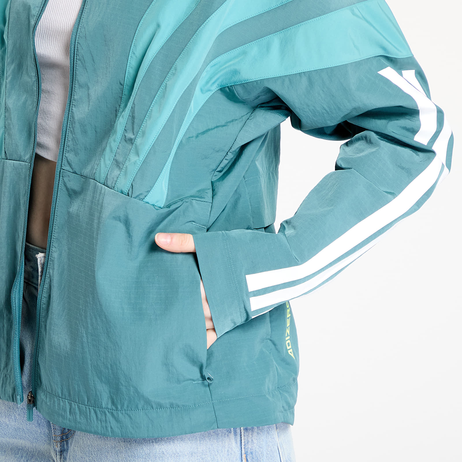 Bundy adidas Adizero Archive Running Jacket Preloved Teal/ White