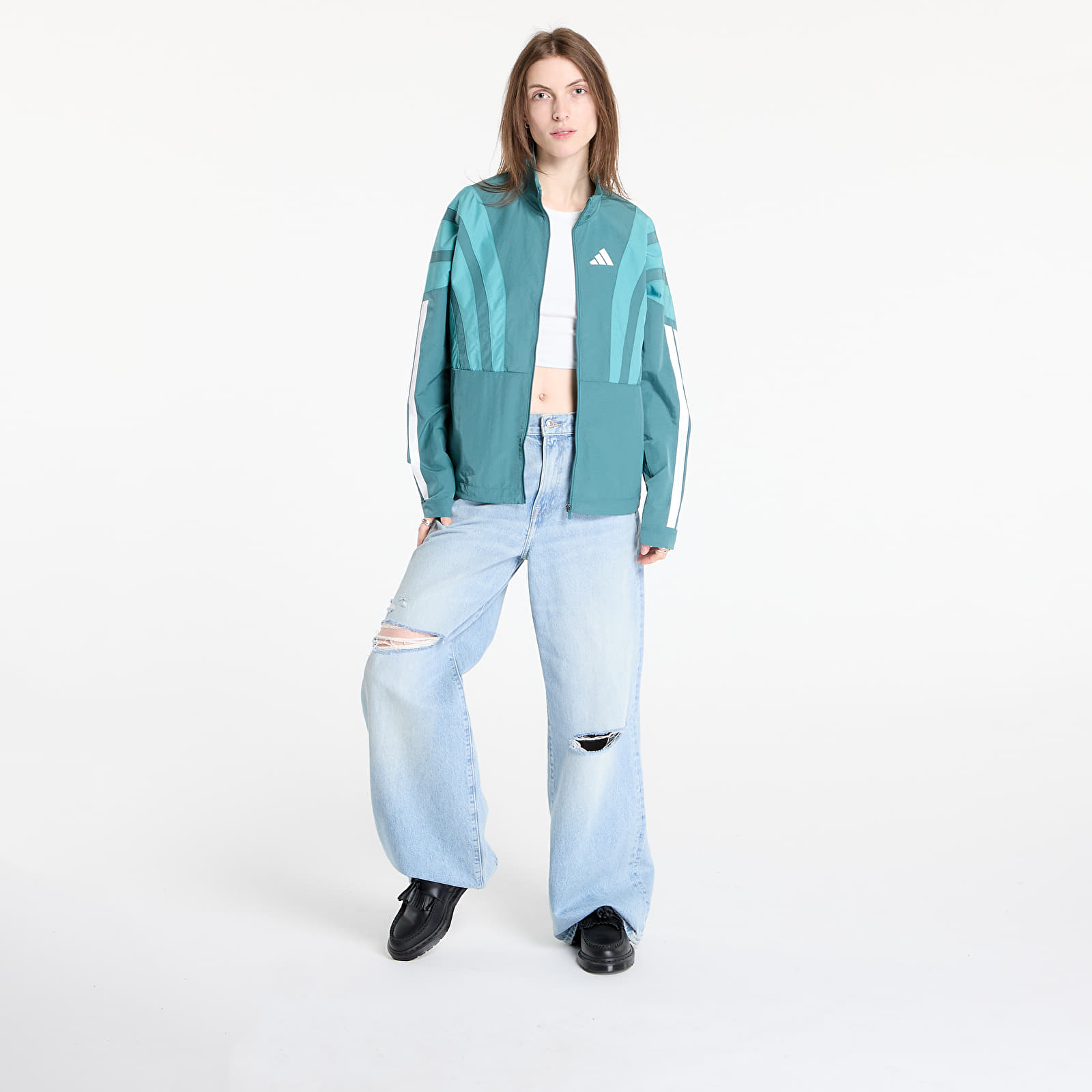 Bundy adidas Adizero Archive Running Jacket Preloved Teal/ White