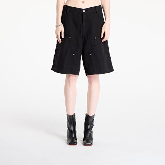 Shorts Carhartt WIP W' Branford Double Knee Short Black Garment Dyed
