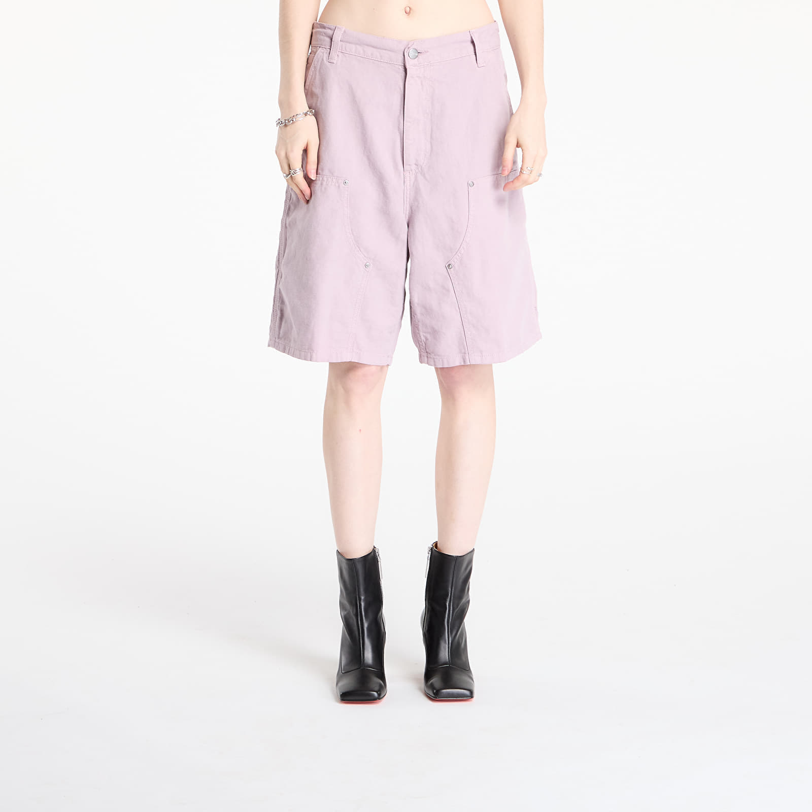 Shortsit Carhartt WIP W' Branford Double Knee Short Pink Fog Garment Dyed L
