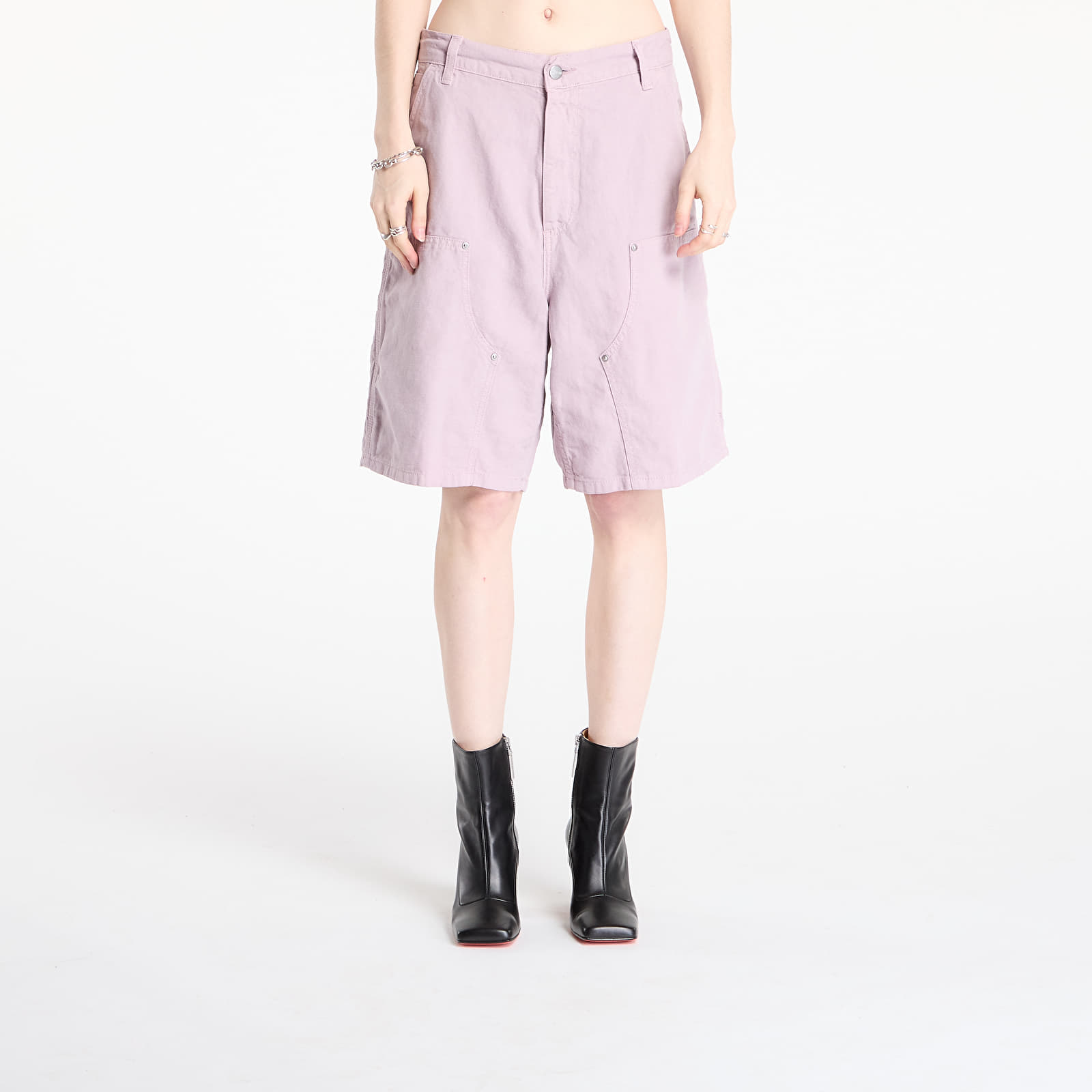 Shorts - Frauen Carhartt WIP W' Branford Double Knee Short Pink Fog Garment Dyed