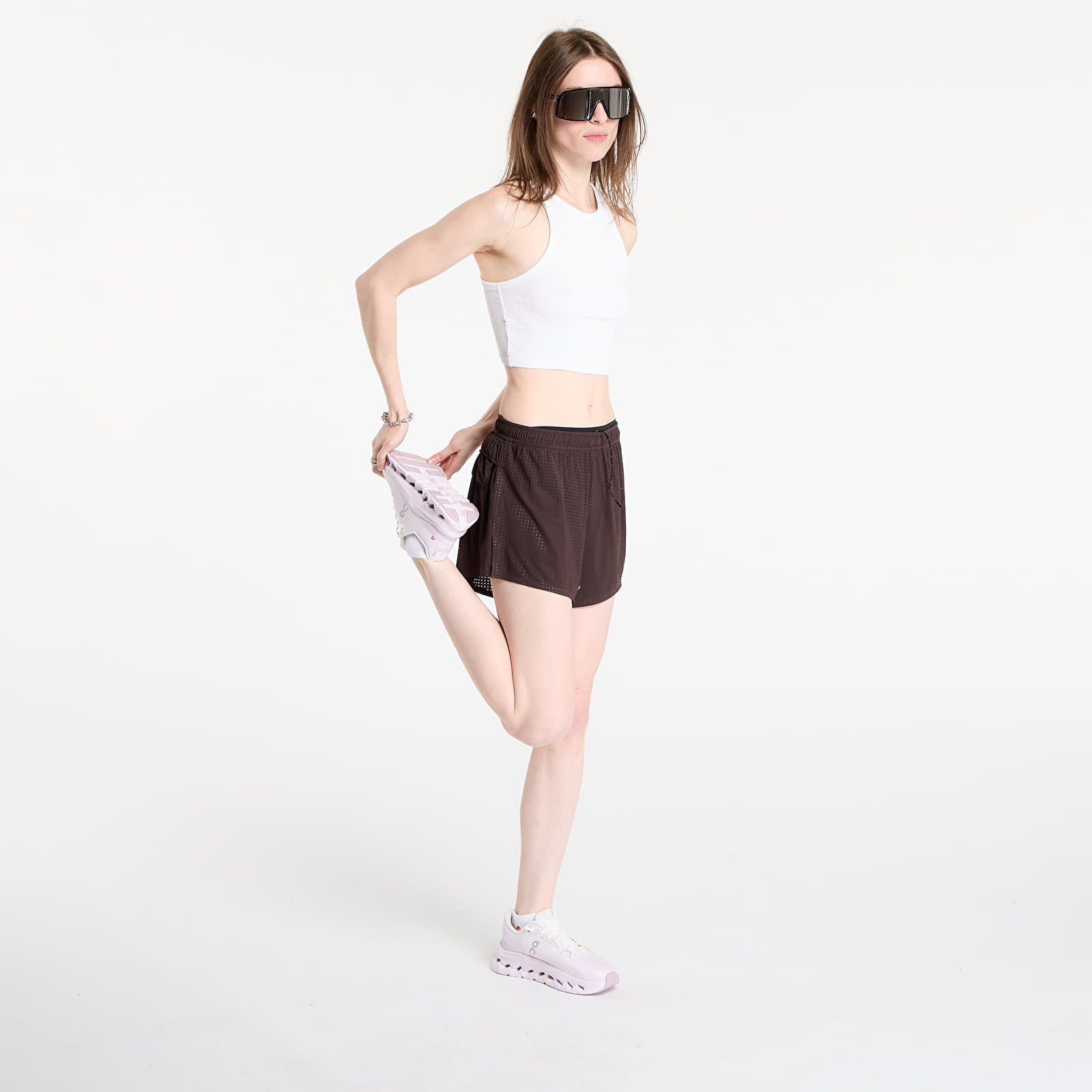Kurzhosen Satisfy Space-O 2.5 Distance Shorts UNISEX Deep Mahogany
