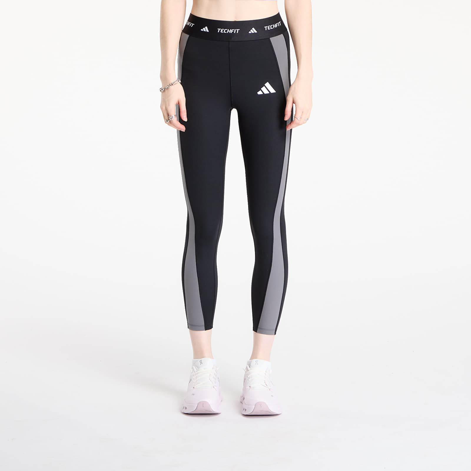 adidas Techfit Colorblock 7/8 Leggings Black/ Grey Four S