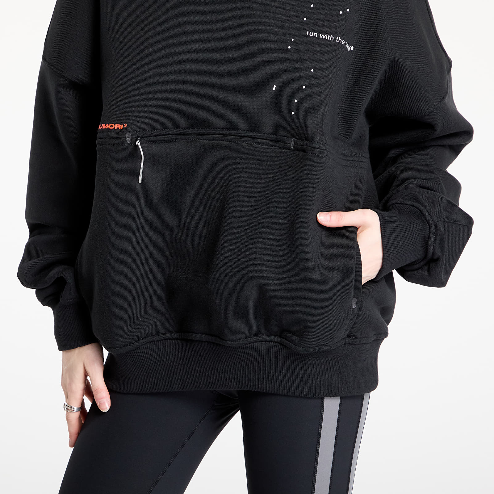 Kapuutsikud ja kampsunid adidas Adi365 H.Koumori Running Hoodie UNISEX Black