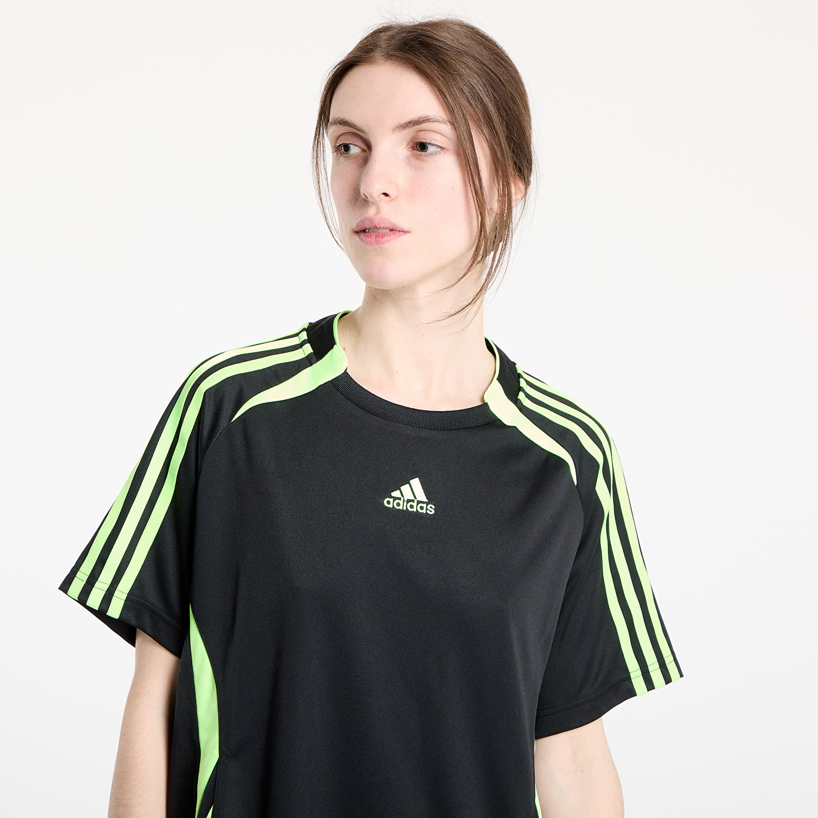 Šaty adidas Teamgeist Adicolor Tee Dress Black/ Signal Green