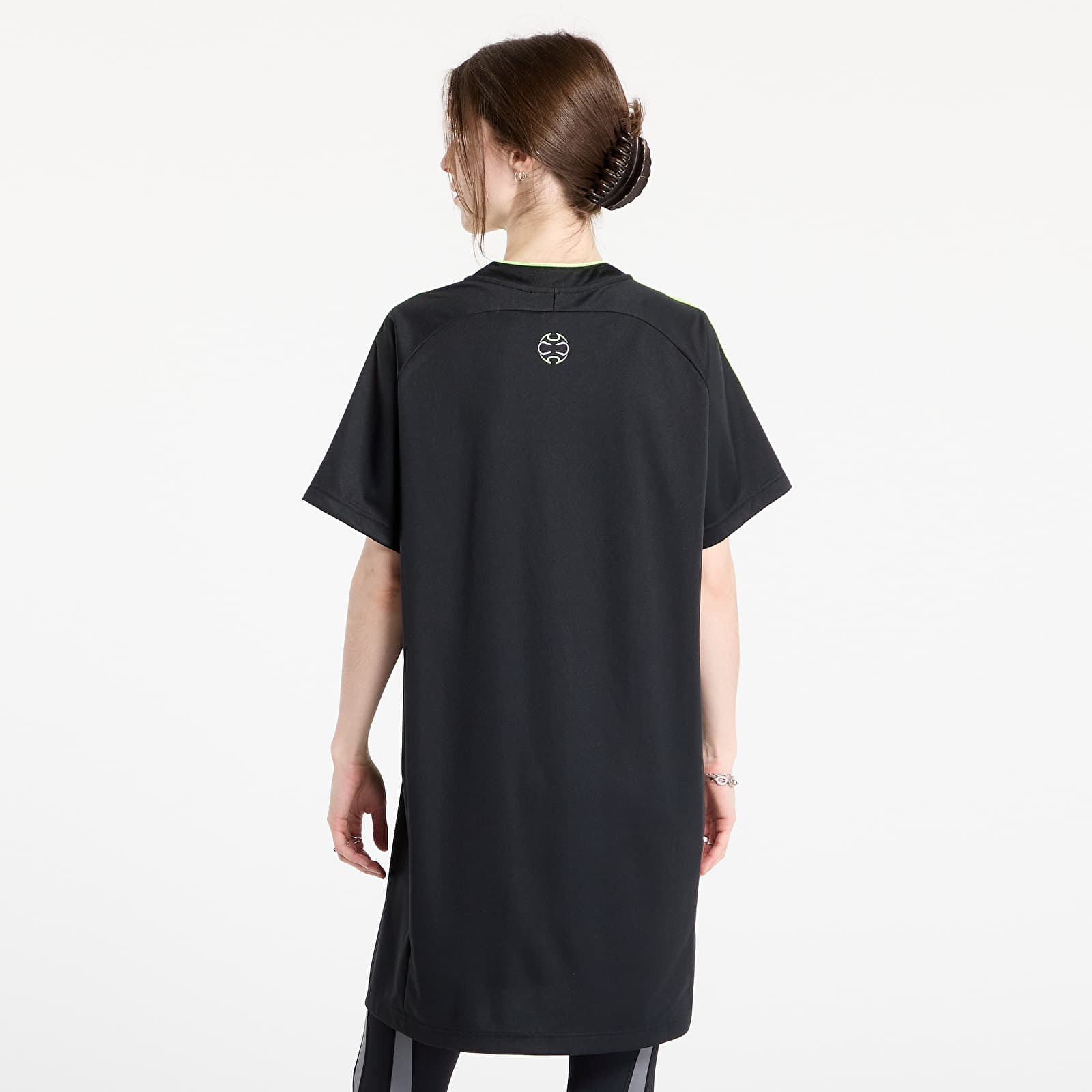 Šaty adidas Teamgeist Adicolor Tee Dress Black/ Signal Green