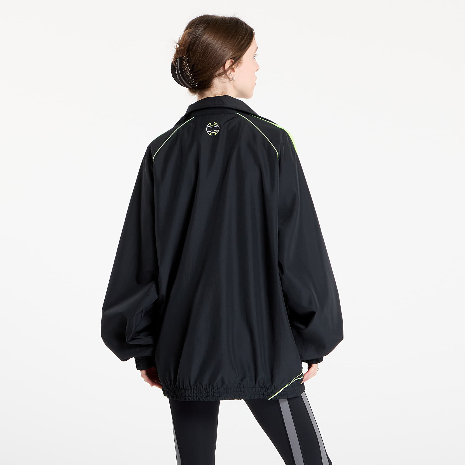 Chaquetas adidas Teamgeist Adicolor Oversized Woven Track Top Black/ Night Indigo