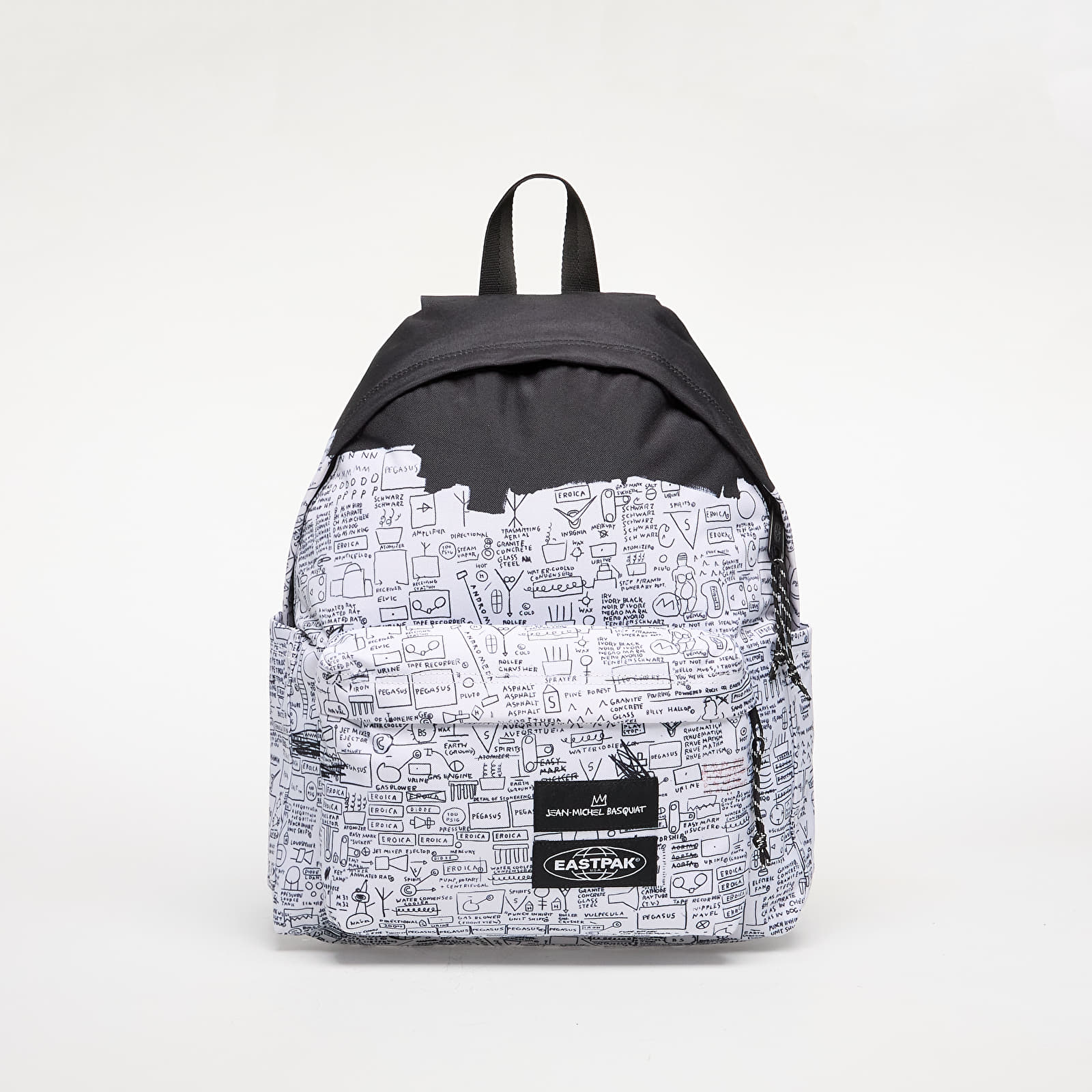 Backpacks Eastpak x Basquiat Day Pak'r Pegasus Backpack Black/ White