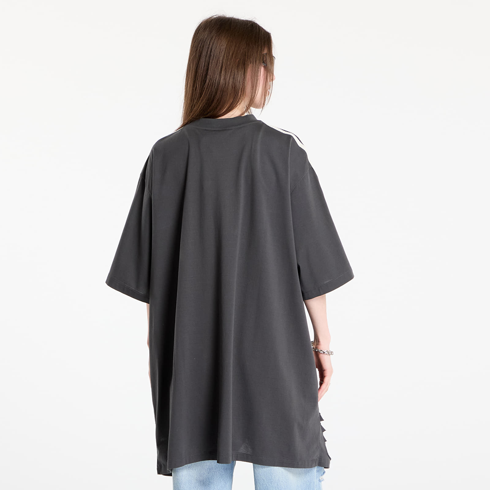 Damen T-Shirts  adidas x Avavav Slashed Tee Dark Grey/ Carbon
