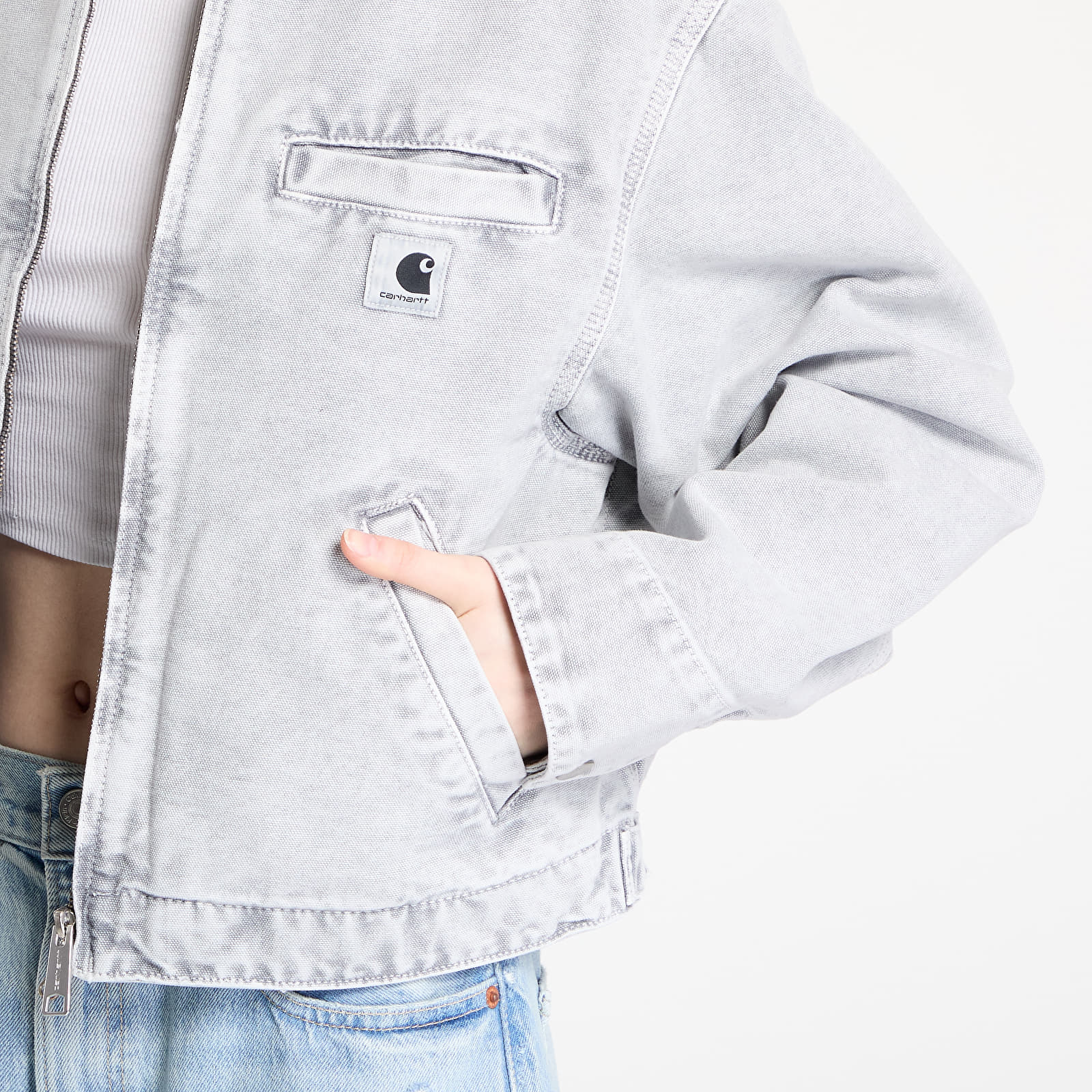 Women's jackets Carhartt WIP W' Emery Jacket Black/ Black Chalk Wash