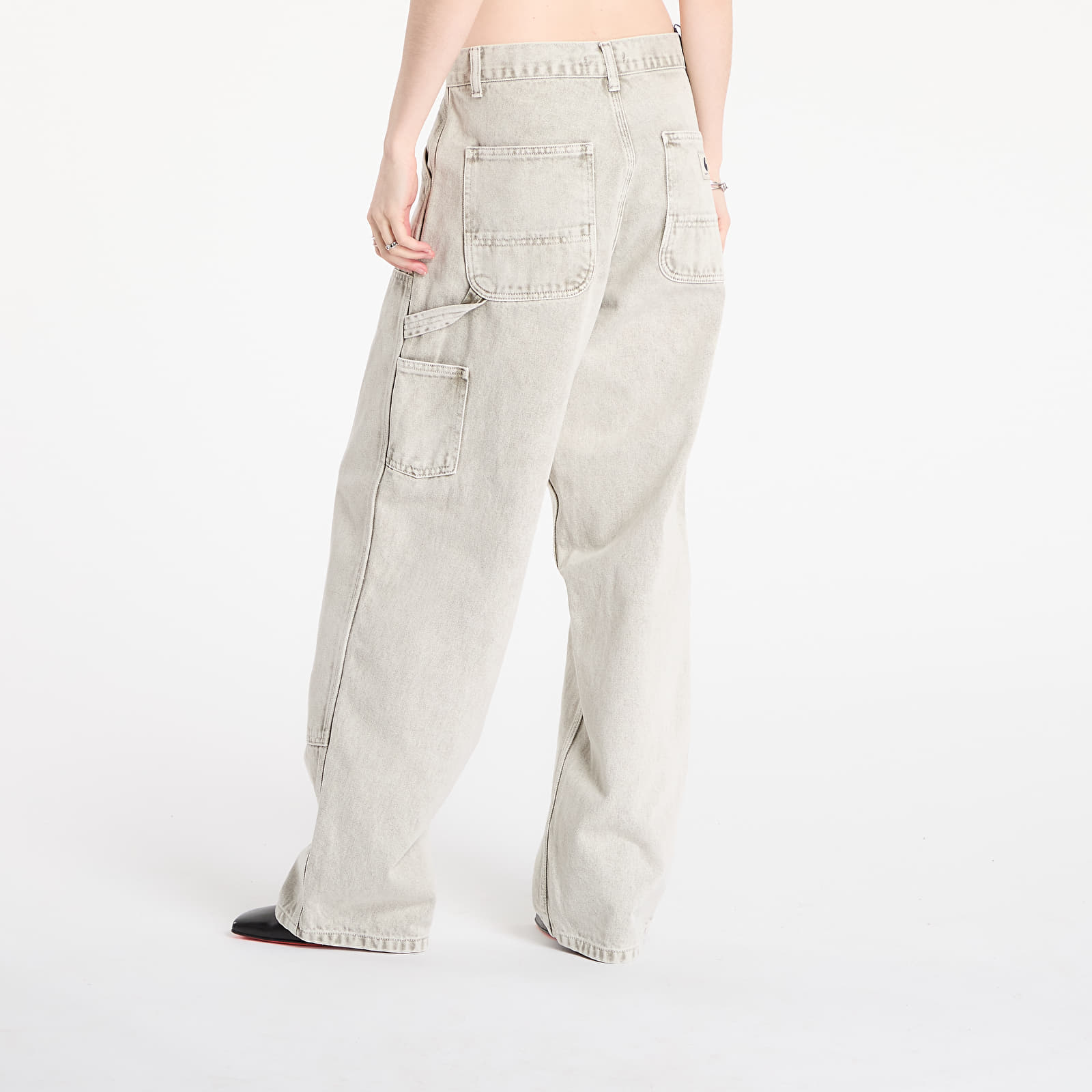 Women's trousers Carhartt WIP W' Brandon Double Knee Pant Opuntia Chalk Wash
