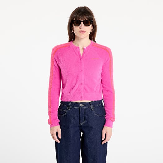 adidas Fluffy Knitted Cardigan Semi Lucid Fuchsia