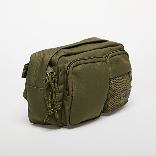 95s EASTPAK ウエストポーチ バッグ usa製 グリーン USA製 80s EASTPAK ナイロン×レザー ウエスト バッグ - Chago Chago