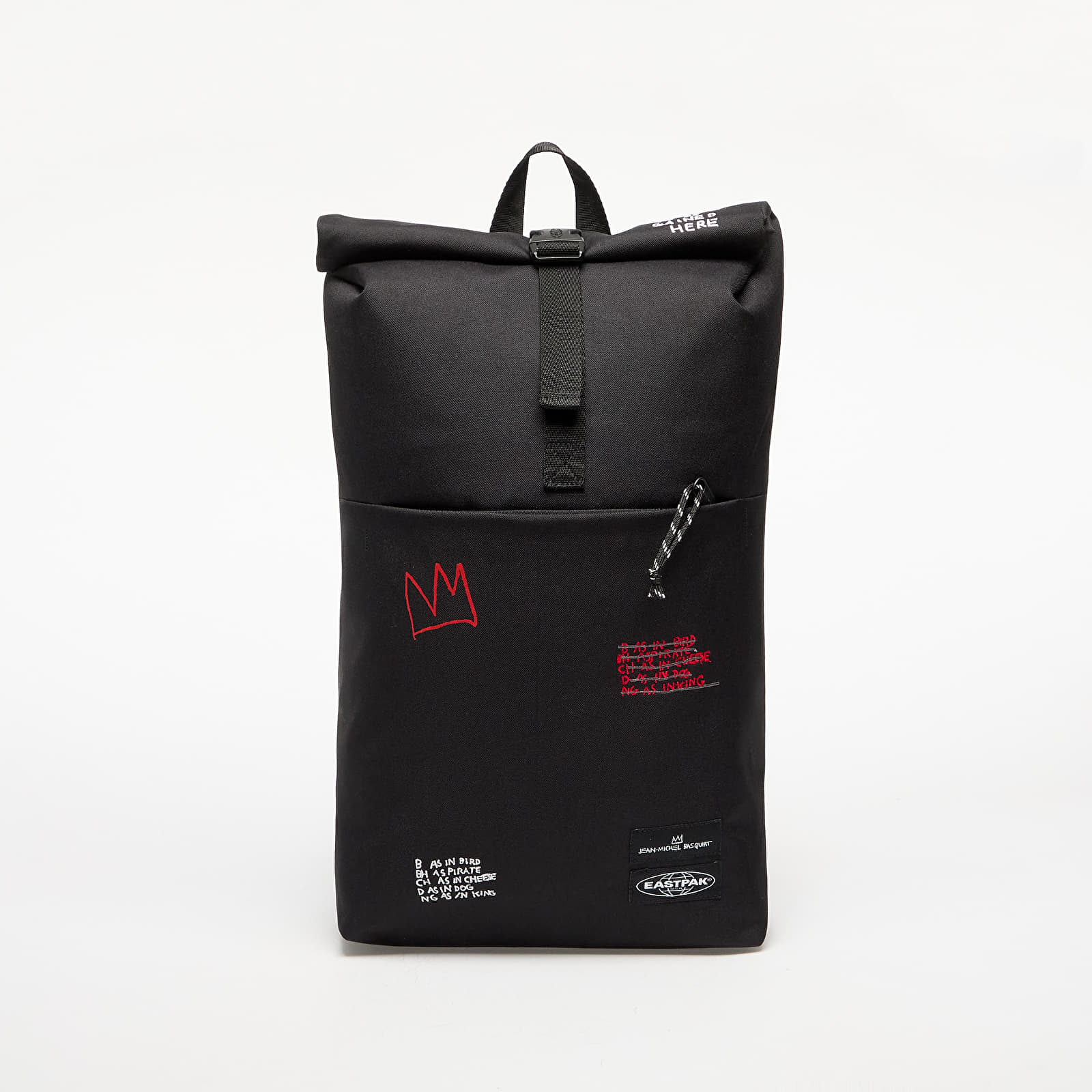 Mochilas Eastpak Up Roll Basquiat Quotes Backpack Black