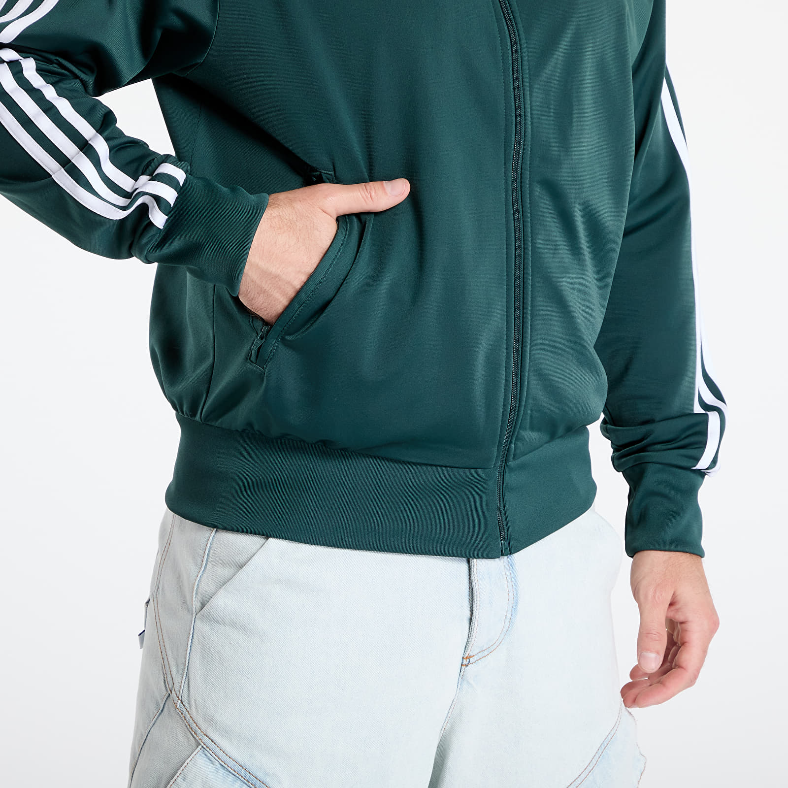Kapuutsikud ja kampsunid adidas Adicolor Classics Firebird Track Top Mineral Green