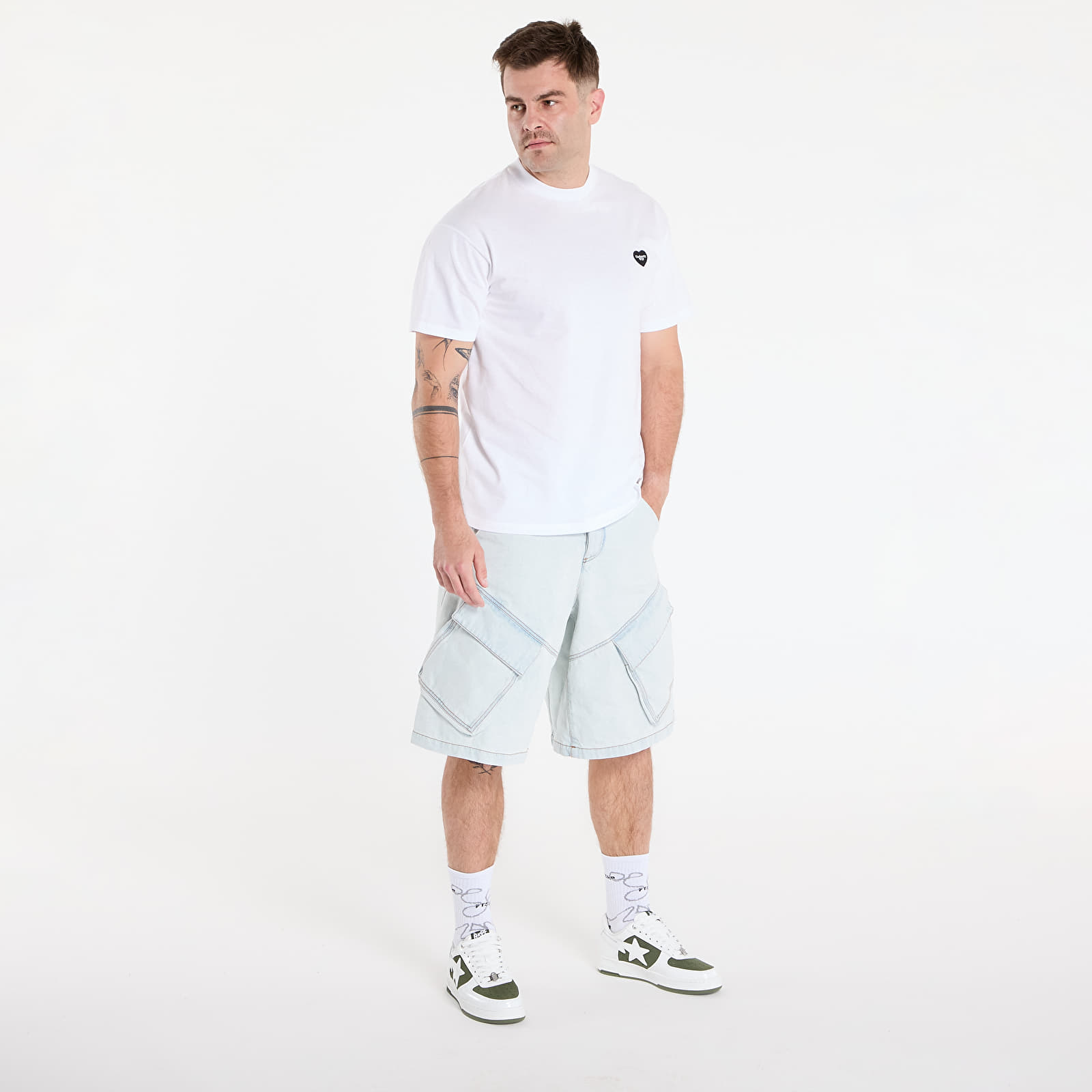 T-särgid Carhartt WIP S/S Heart II Hartt T-Shirt UNISEX White