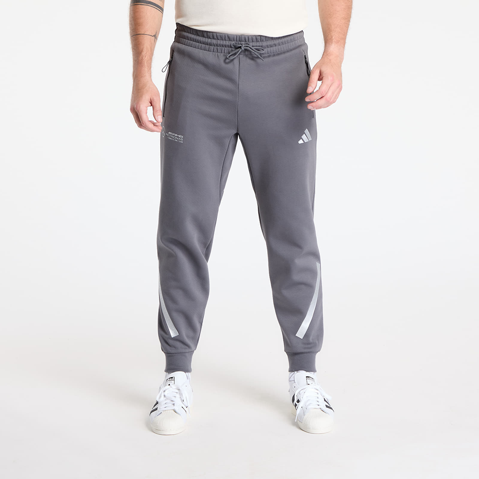 Pantalones adidas AMG Mercedes Silver Pants Grey Five XL