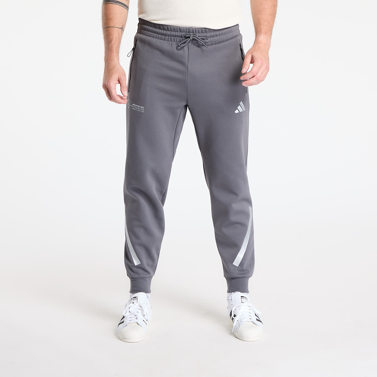 Chandal adidas AMG Mercedes Silver Pants Grey Five