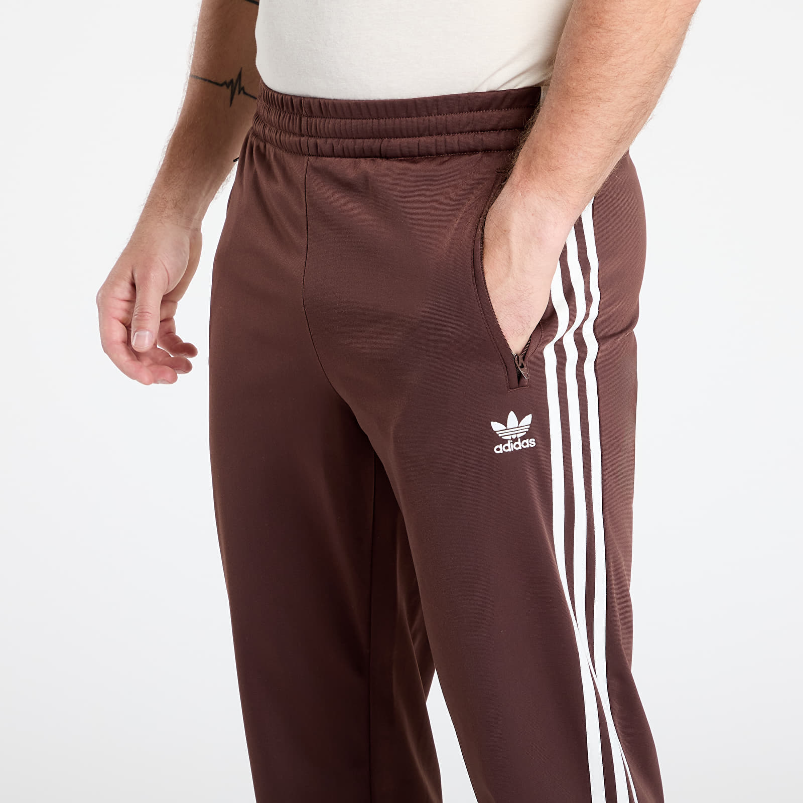 Kalhoty adidas Adicolor Classics Firebird Track Tracksuit Bottoms Auburn/ Off White