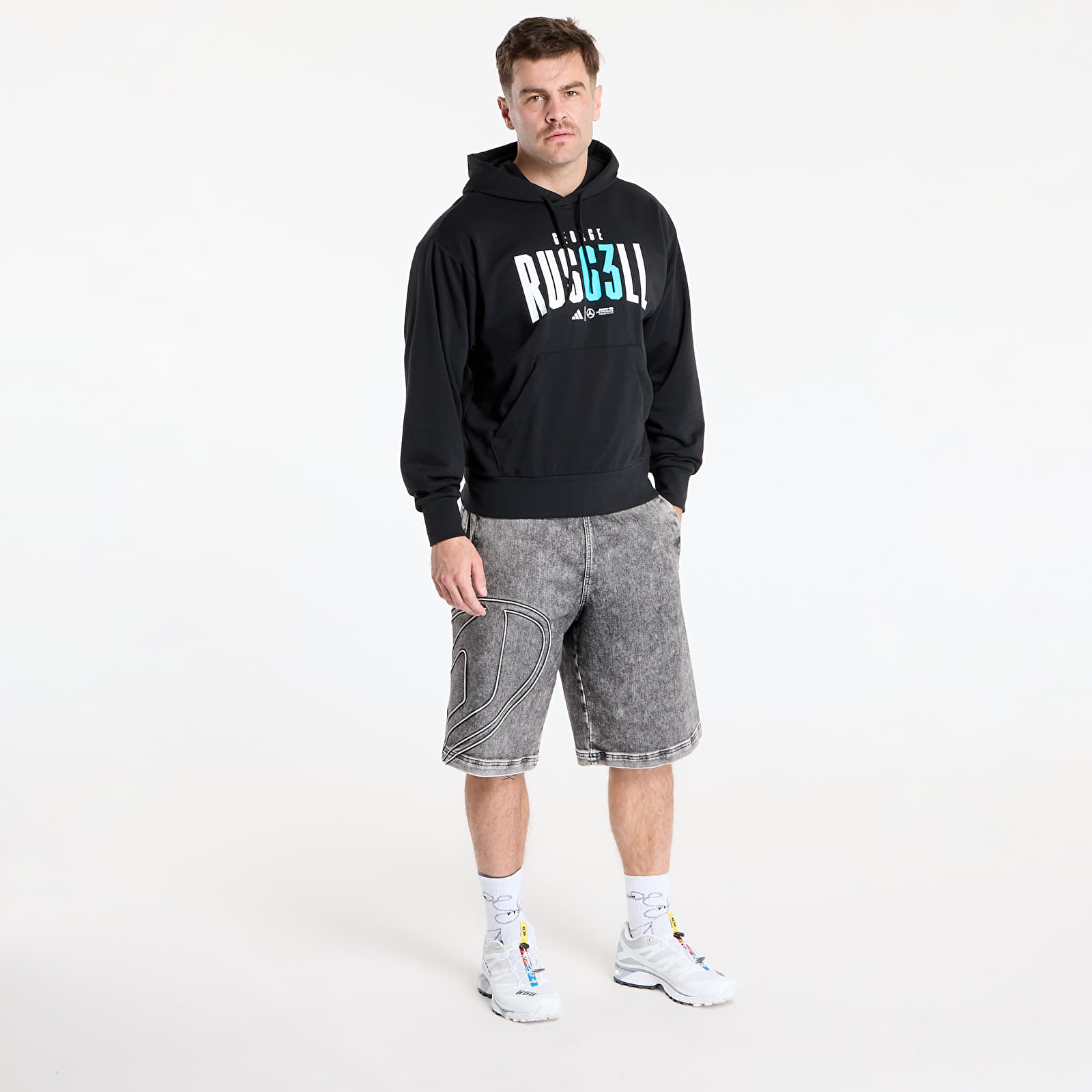 Mikiny adidas Mercedes - AMG Petronas Formula One Team George Russell Hood Black