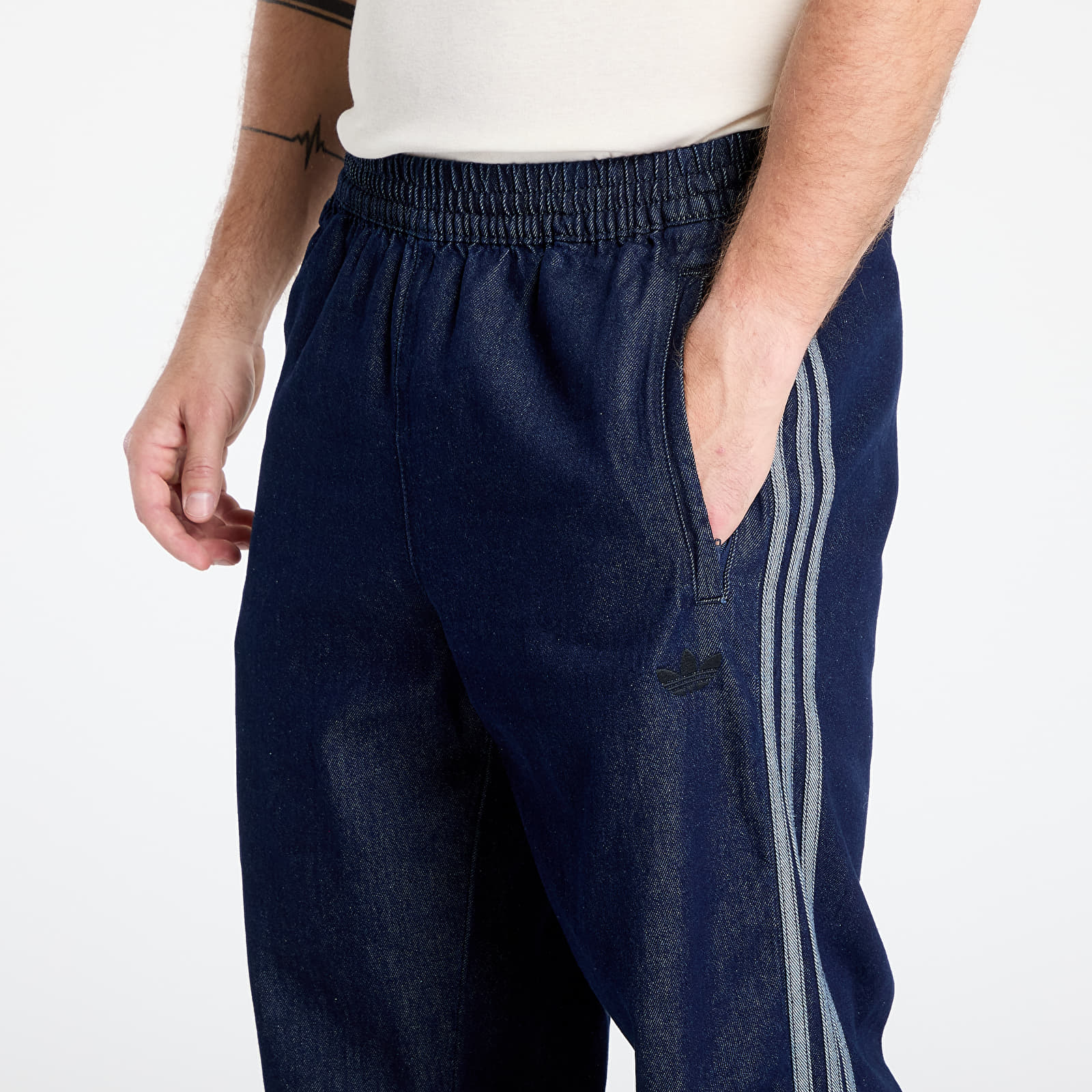 Pants adidas Adicolor Loose Trackpant Denim Stone Indigo Denim/ Black