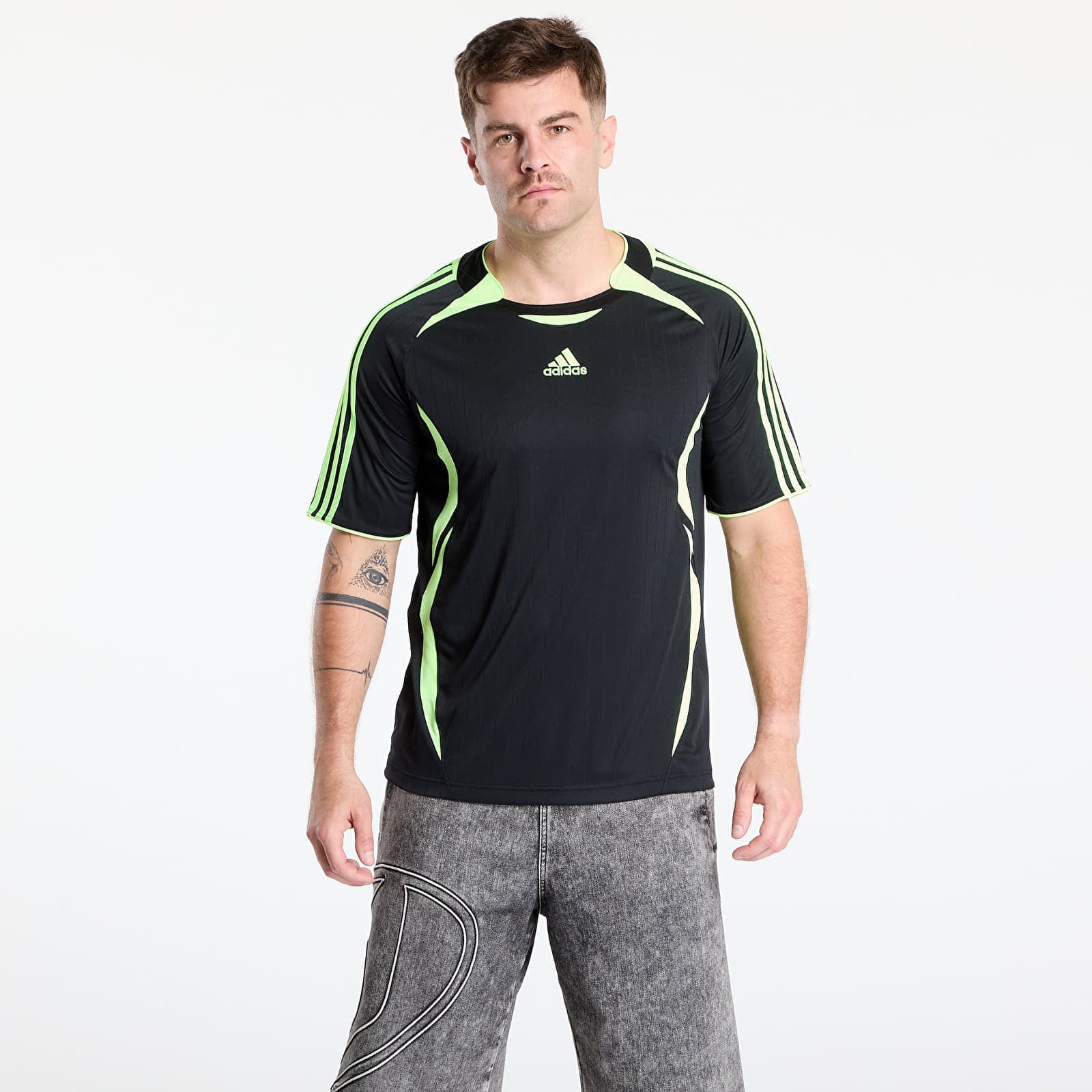 Tricou adidas Teamgeist Tee Black/ Siggnr XXL