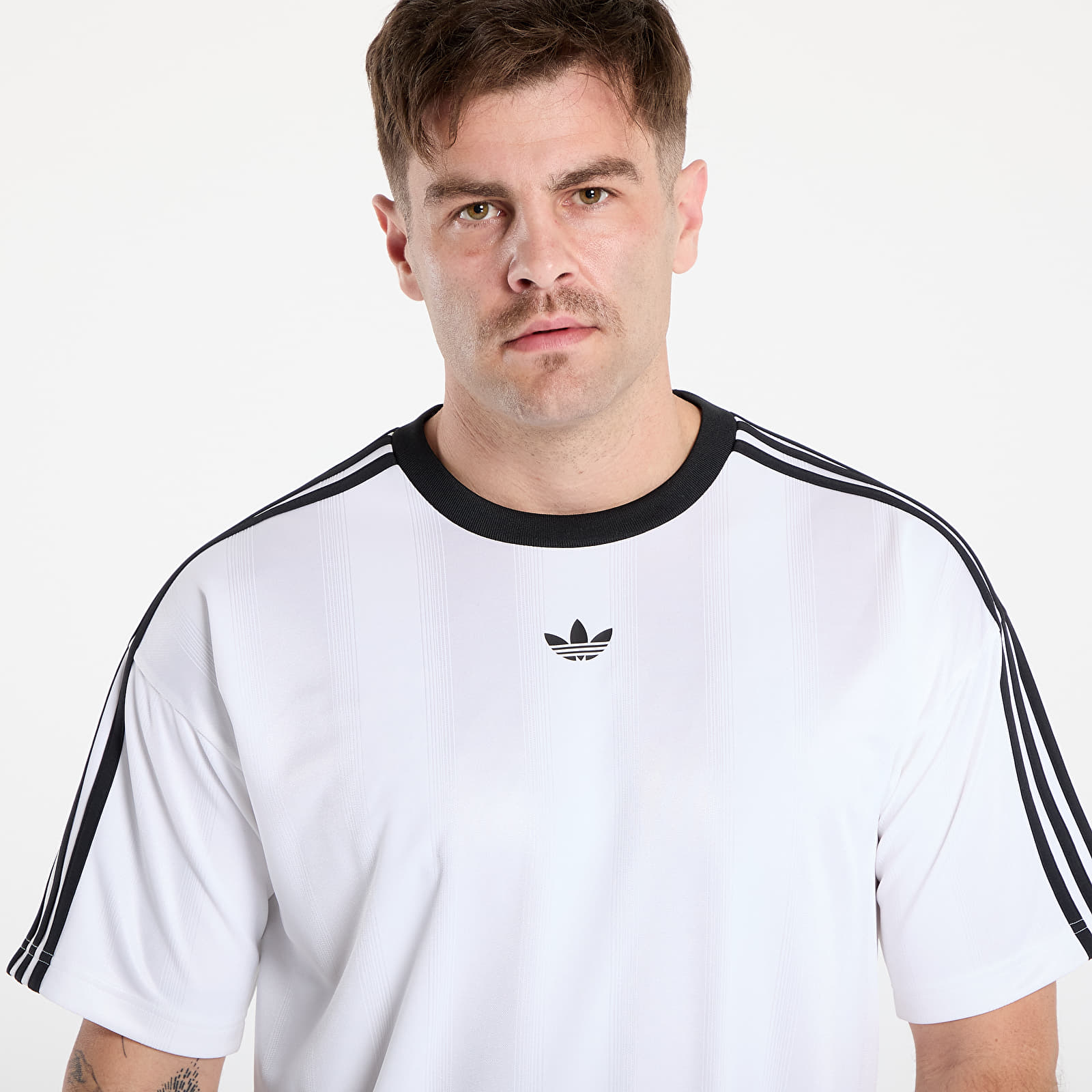 T-särgid adidas Jacquard Jersey White/ Black