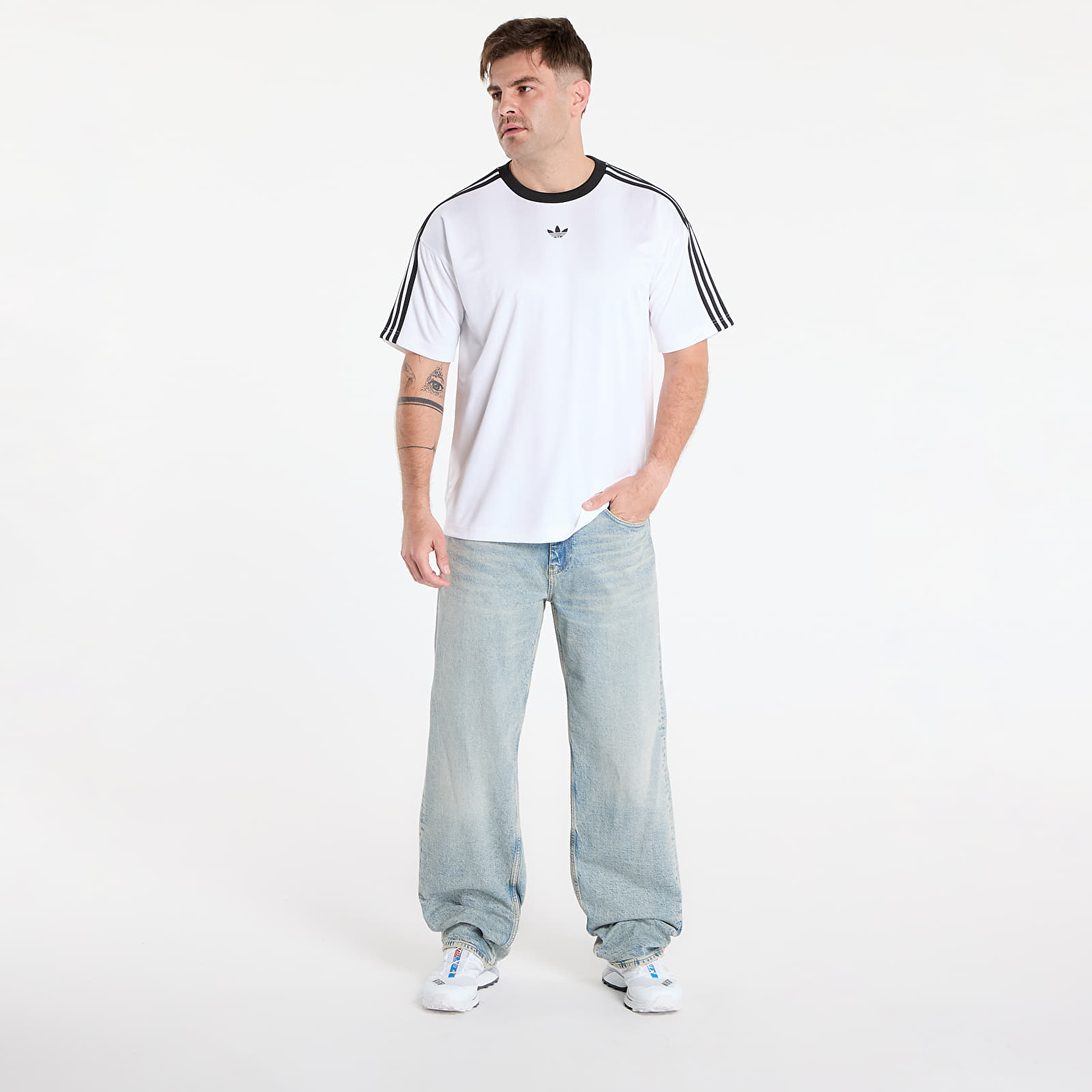 T-särgid adidas Jacquard Jersey White/ Black