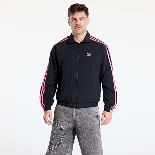 Bunda adidas Adicolor Woven Firebird Track Top Black/ Lucid Pink
